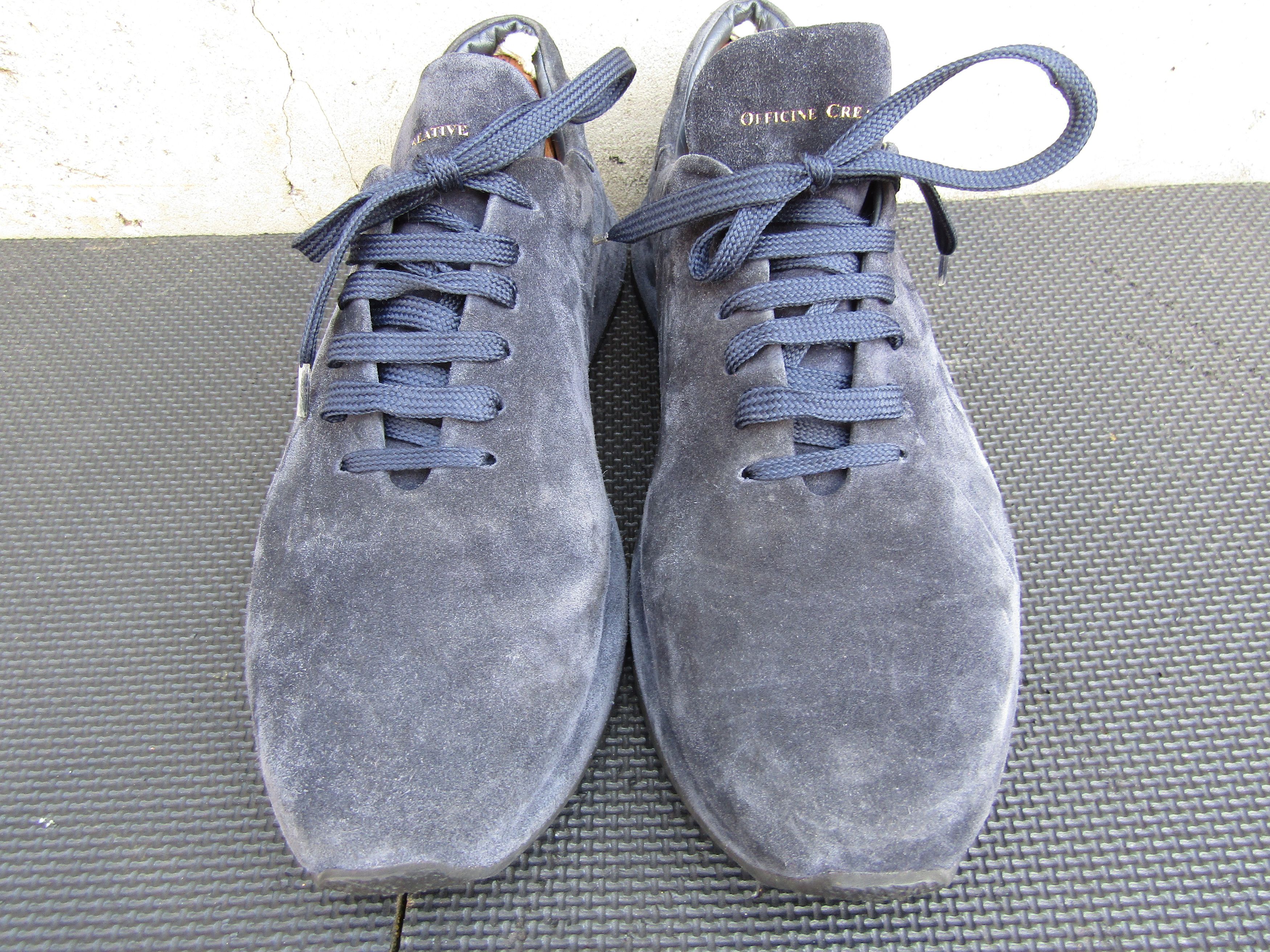 Officine Creative OFFICINE CREATIVE Race Navy Blue Suede Sneakers Size US 10 / EU 43 - 4 Thumbnail