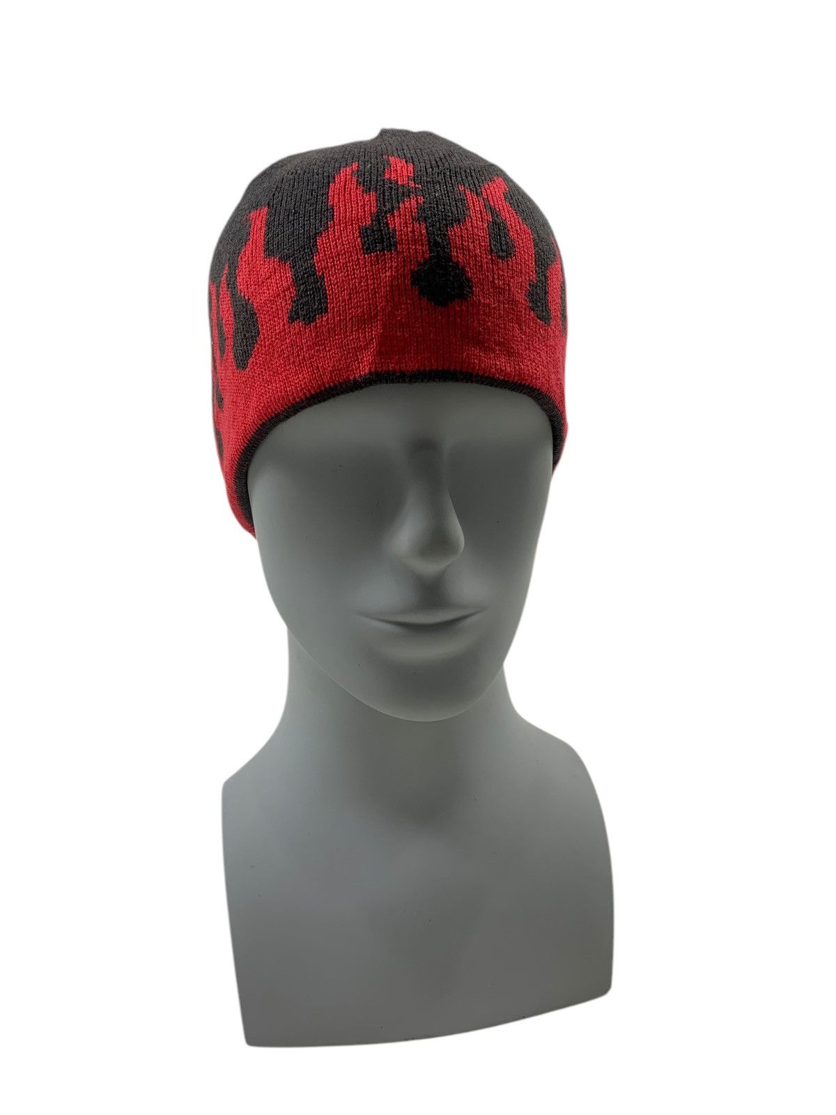 Japanese Brand REVERSIBLE punk Bondage Style Beanie Hats RARE Size ONE SIZE - 4 Thumbnail