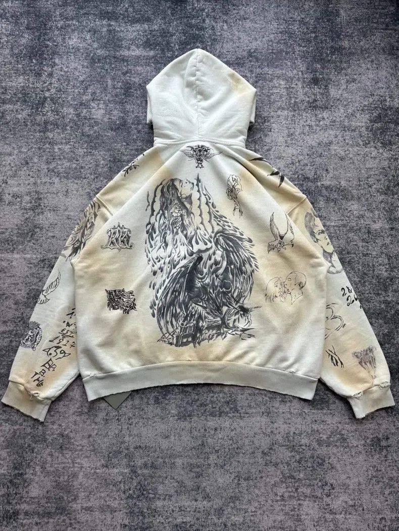 Balenciaga Balenciaga Tattoo Graffiti Zip Jacket. Size US L / EU 52-54 / 3 - 3 Thumbnail