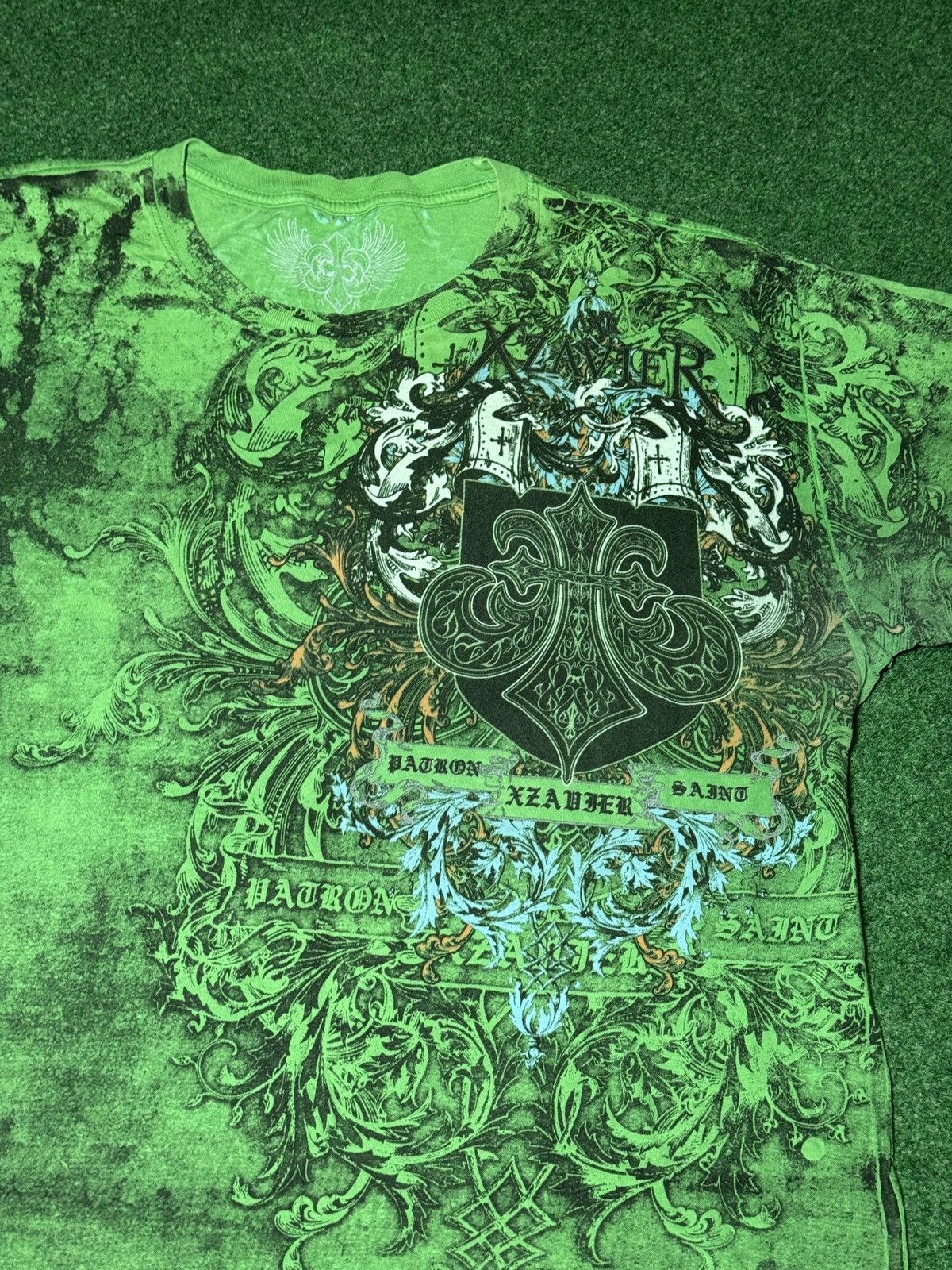Affliction Y2K Xzavier Affliction Style Skull Gothic Grunge T Shirt Size US XXL / EU 58 / 5 - 2 Thumbnail