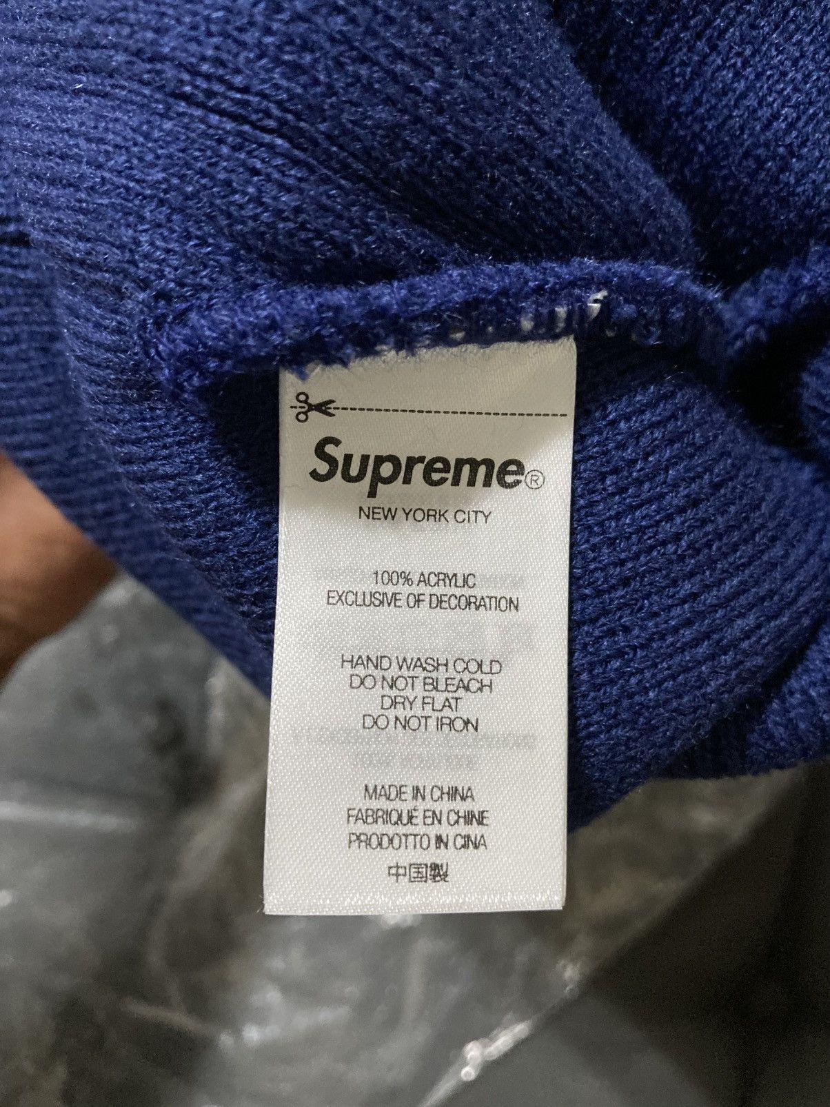 Supreme Supreme Professional Beanie Navy Size ONE SIZE - 4 Thumbnail