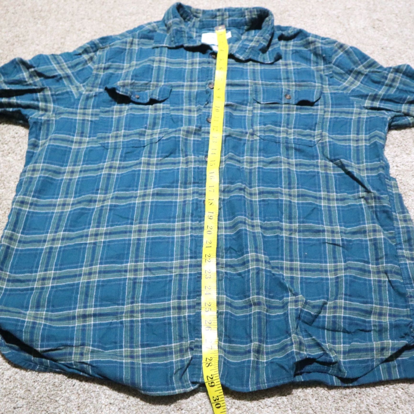 Vintage Goodfellow & Co Blue Plaid Green Long Sleeve Button-Down Shirt Mens Size XXL 2XL Size US XXL / EU 58 / 5 - 6 Thumbnail
