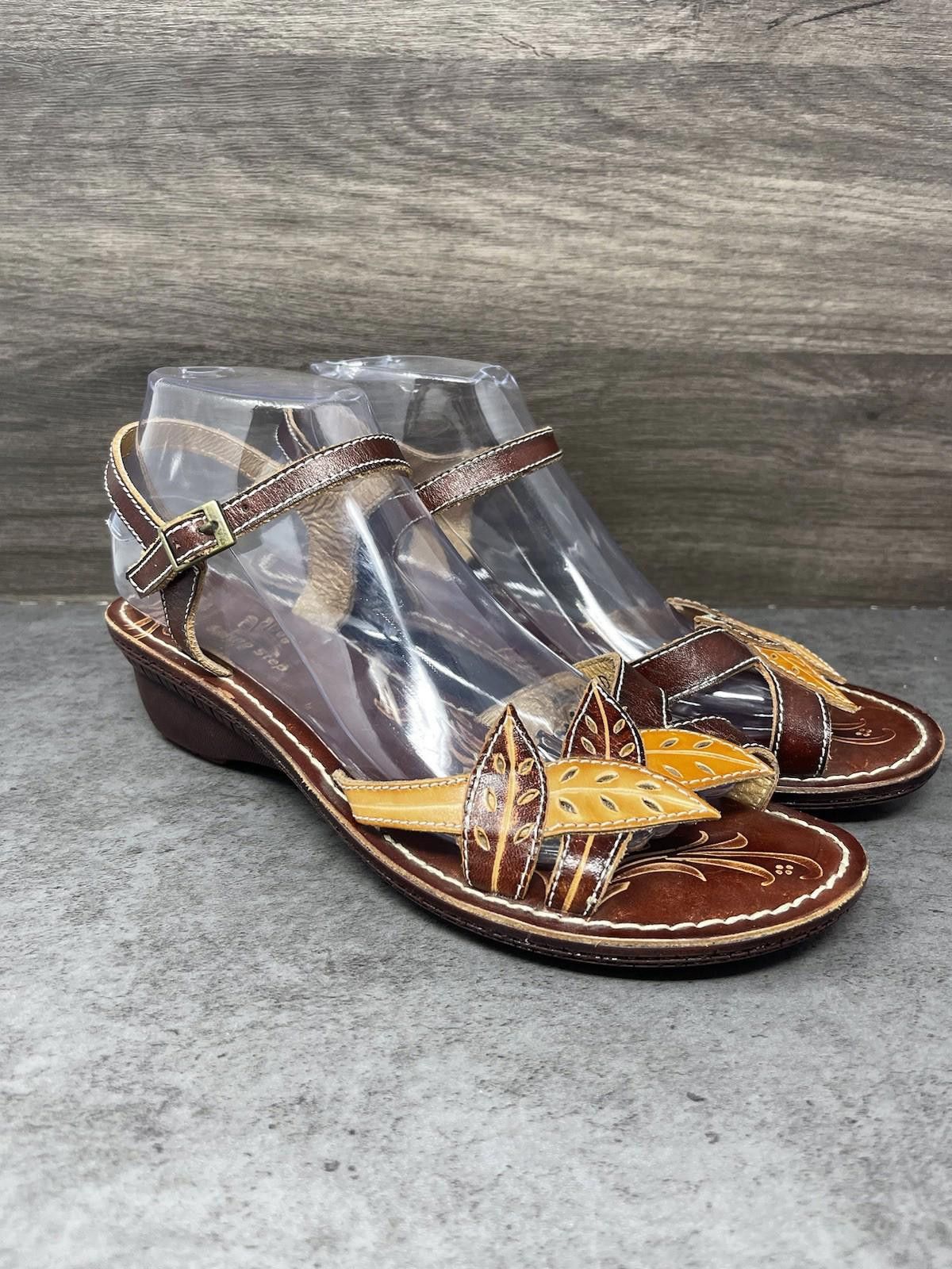 Other Spring Step Marigold Leather Sandals Womens Size 10 (41) Size US 10 / IT 40 - 4 Thumbnail