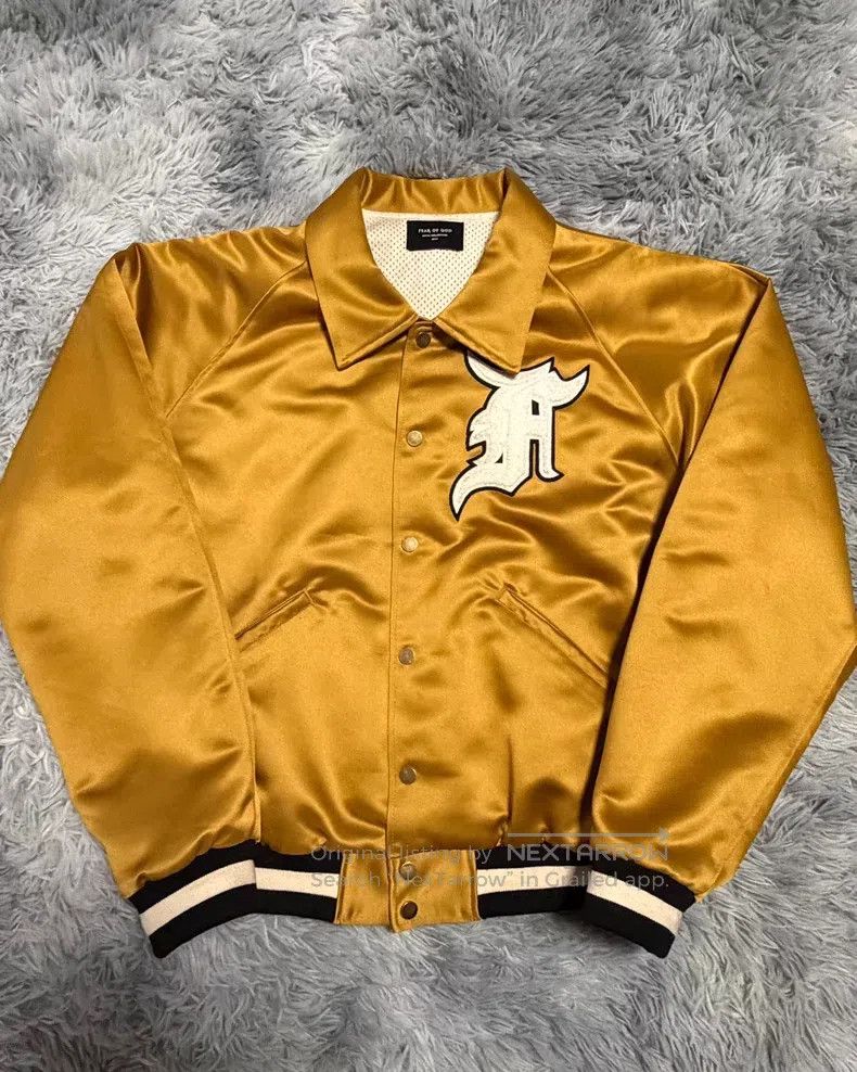 Fear of God Gold silk jacket