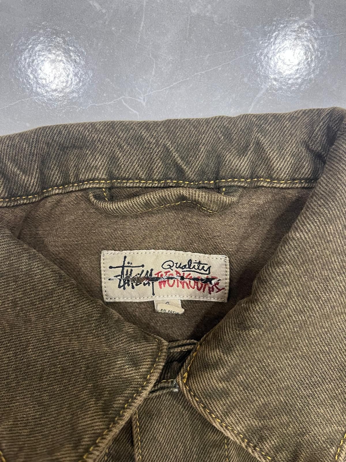 Stussy TRUCKER JACKET DENIM Size US S / EU 44-46 / 1 - 10 Thumbnail