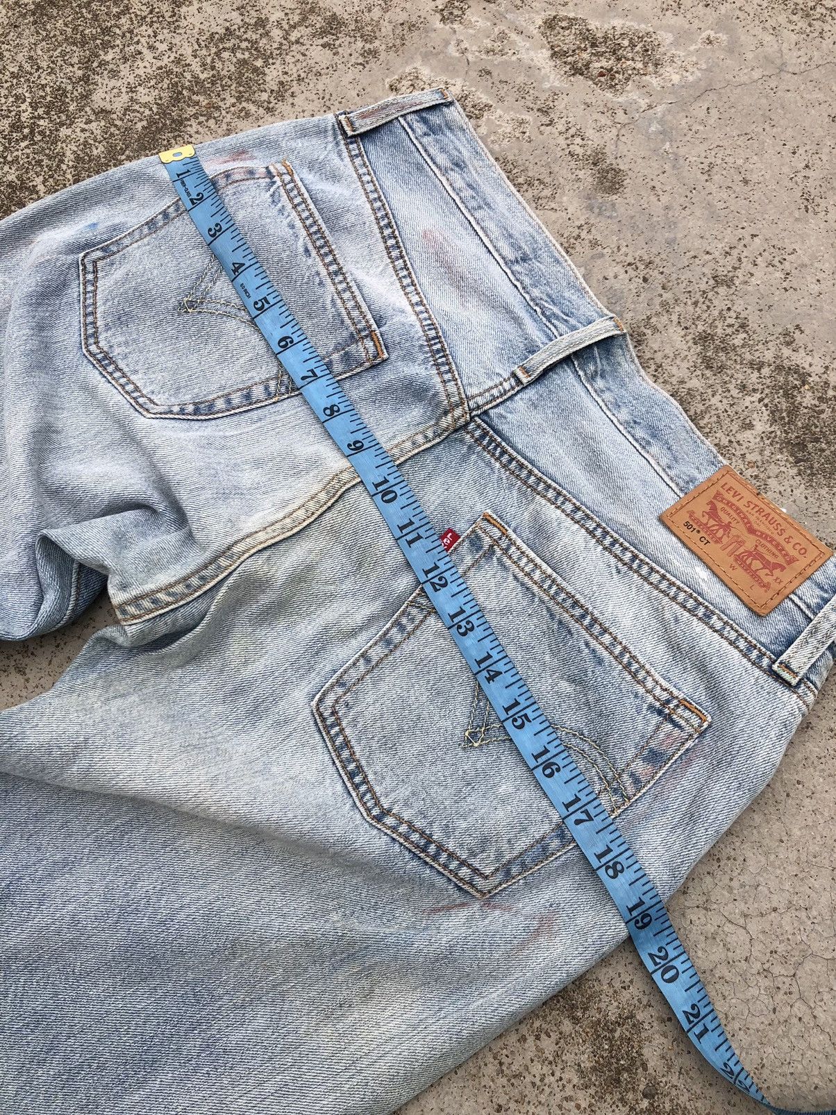 Levi's SELVEDGE LEVIS 501 DISTRESSED JEANS Size 30" / US 8 / IT 44 - 12 Thumbnail