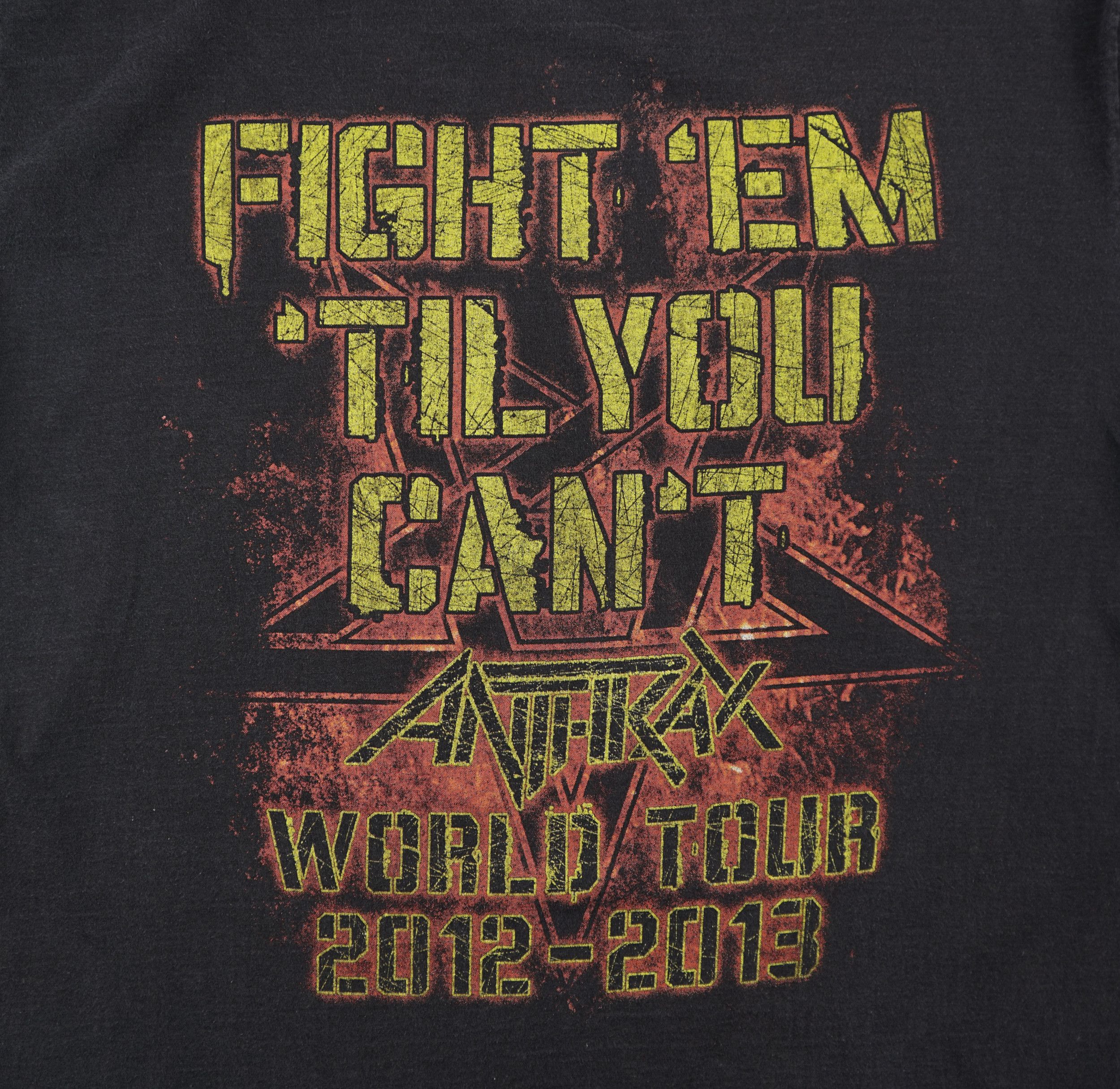 Band Tees × Vintage Vintage 2012 Anthrax Tour T-Shirt Size US XL / EU 56 / 4 - 6 Thumbnail