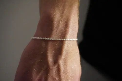 Jewelry Silver Bracelet Solid .925 Silver Rope Bracelet 2mm 8 Inches Size ONE SIZE - 2 Thumbnail
