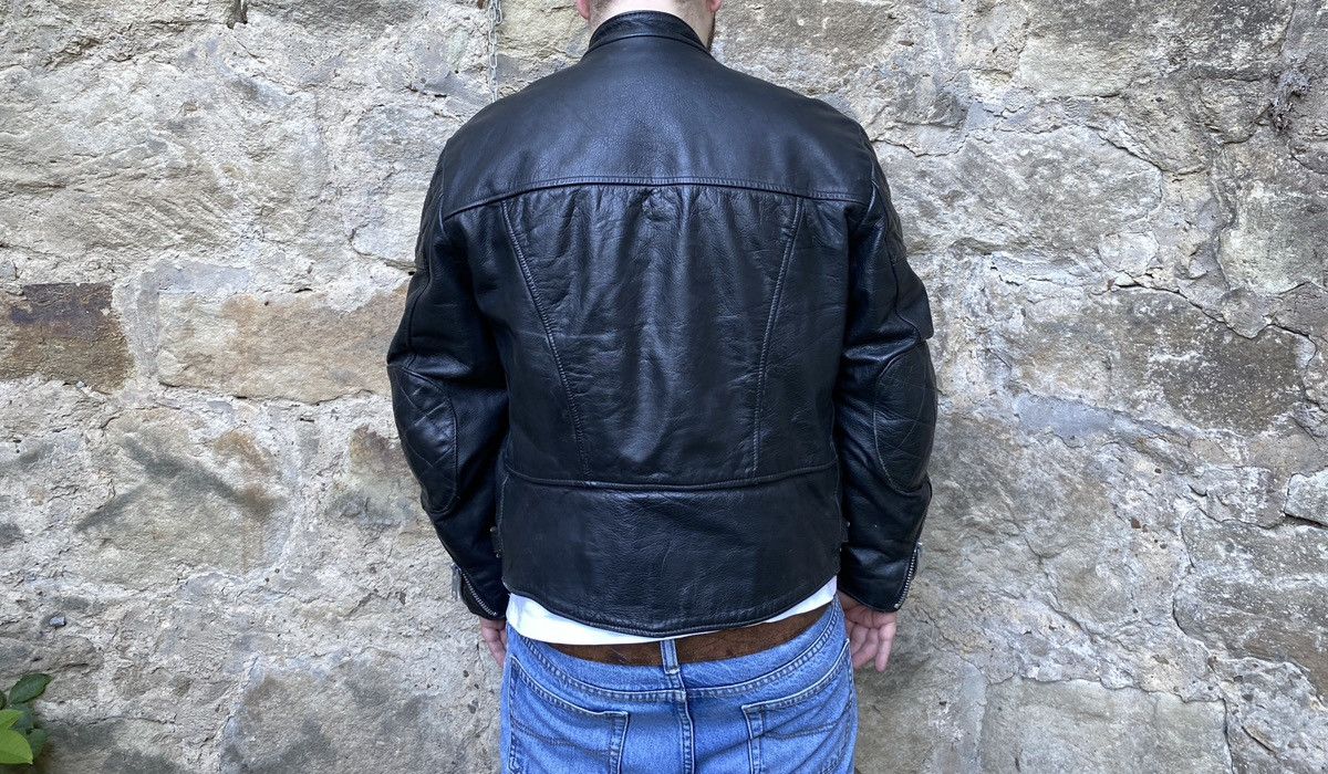 Vintage Rare Vintage 80s Wolf Leathers Biker Jacket Cafe Racer Size US L / EU 52-54 / 3 - 13 Thumbnail