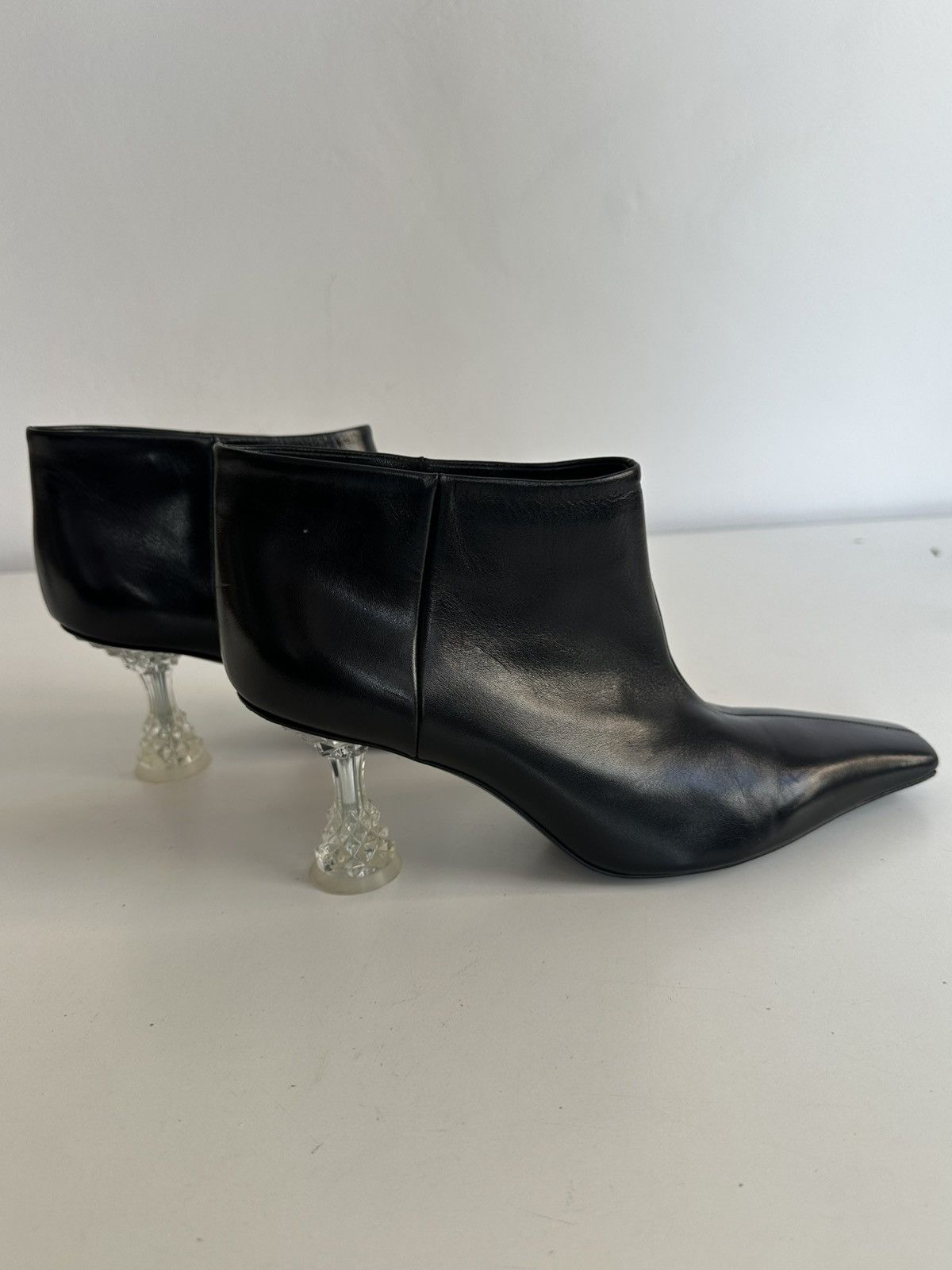 Celine OLD CELINE Phoebe Philo 2018 crystal lucite heel boots 40 Size US 9 / IT 39 - 3 Thumbnail