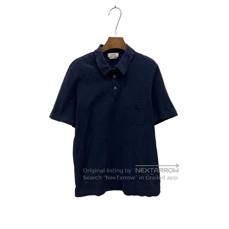 Hermes Hermes Navy Blue Polo Shirt Size US M / EU 48-50 / 2 - 1 Thumbnail