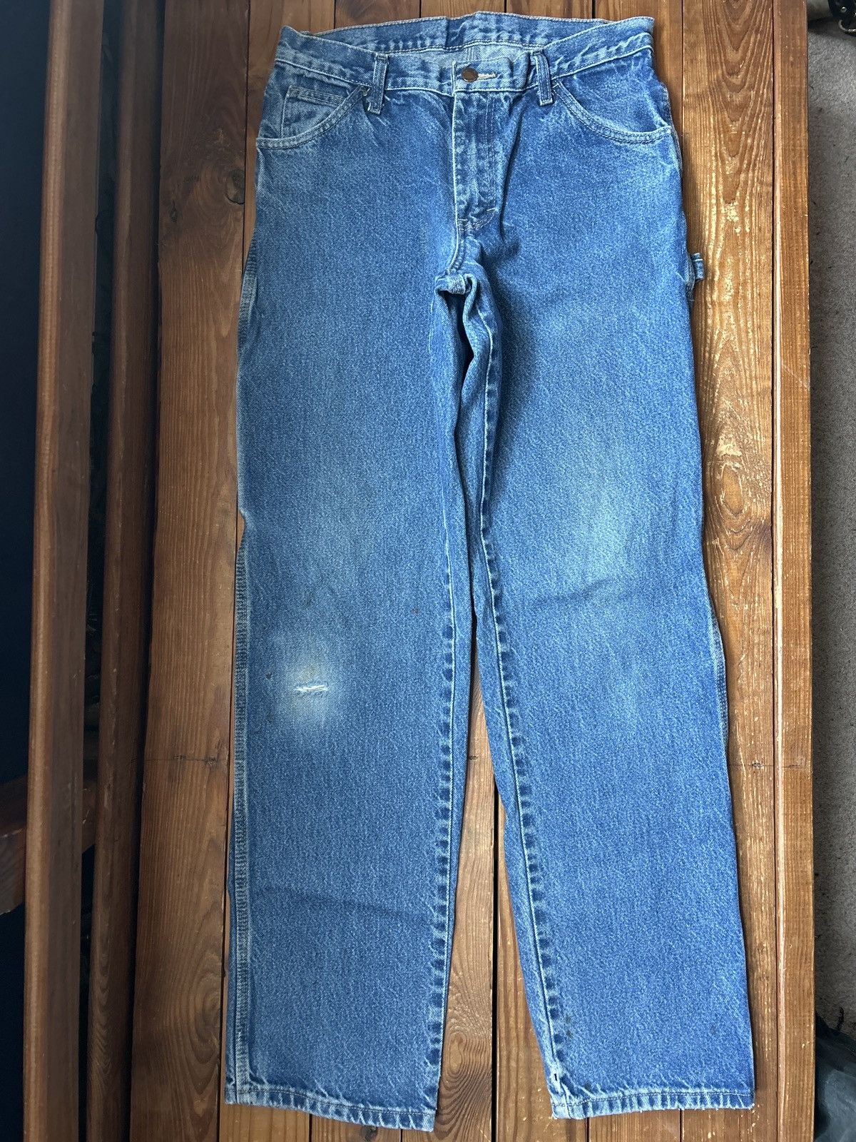 Dickies × Vintage Vintage 90s Dickies Blue Carpenter Denim Jeans Size US 31 - 2 Thumbnail