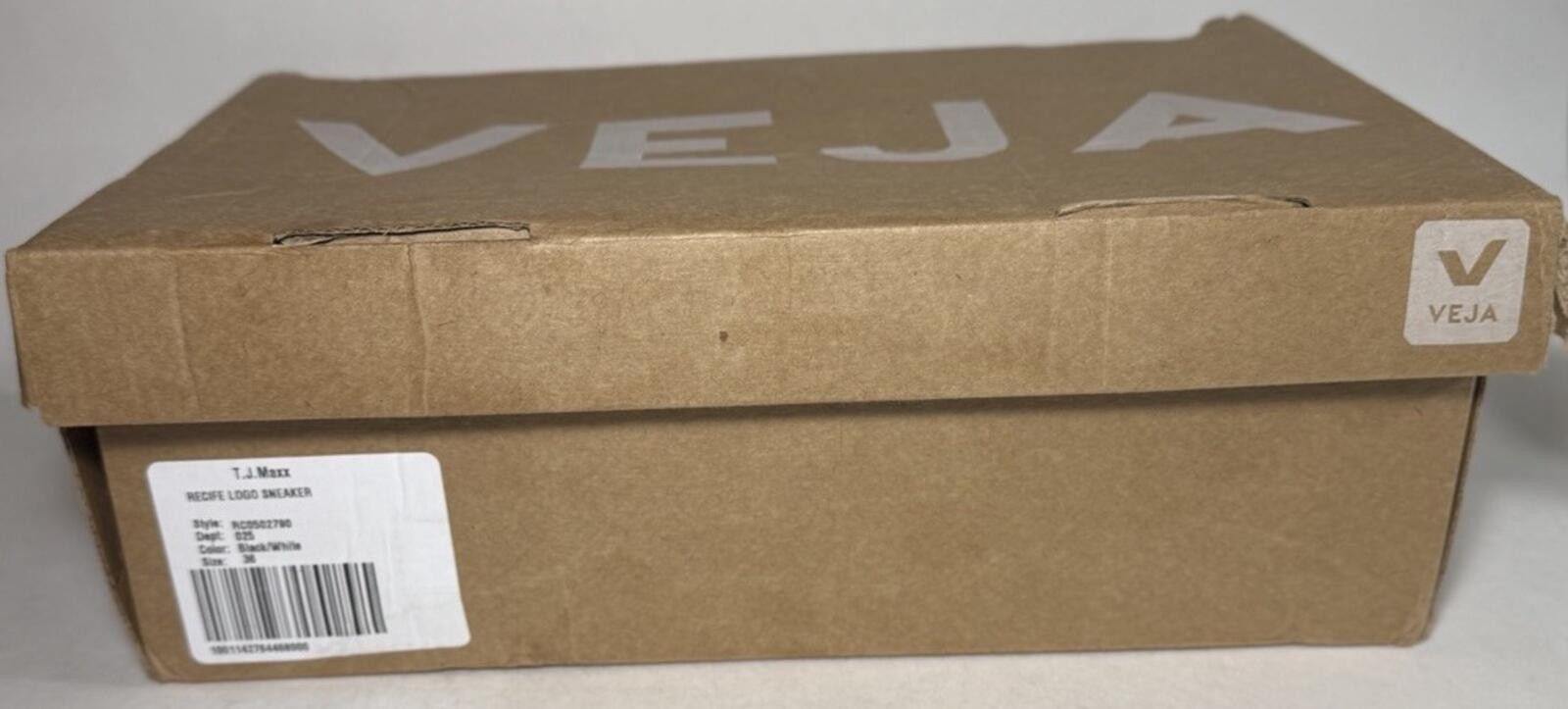 Veja VEJA Recife Leather Low Top Hook & Loop Sneaker Shoes White Size US 5 / IT 35 - 7 Thumbnail