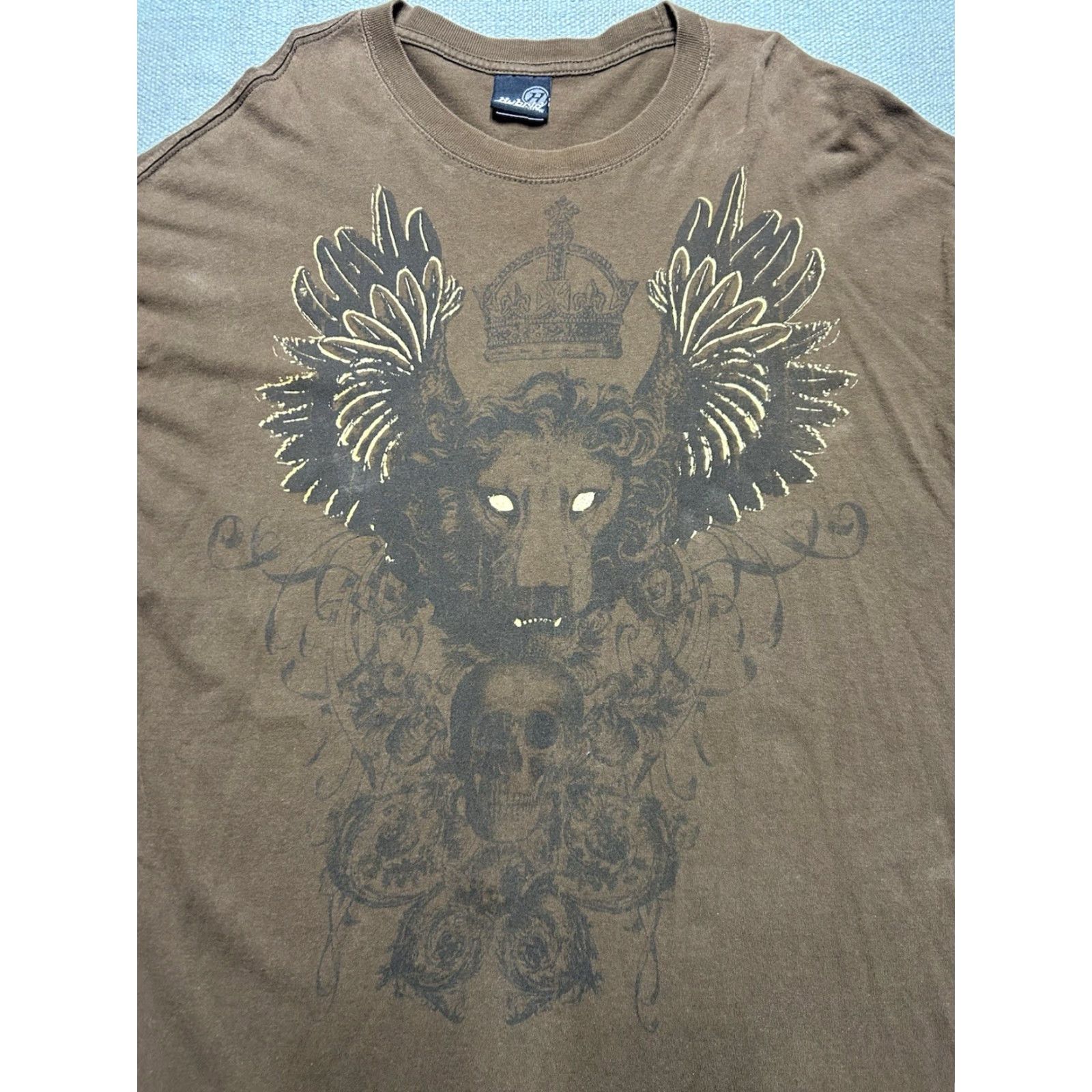 Vintage VINTAGE Hybrid T-Shirt Long Sleeve Thermal Skull Jesse Pinkman 2XL Tall Brown Mens Shirt Size US XXL / EU 58 / 5 - 3 Thumbnail