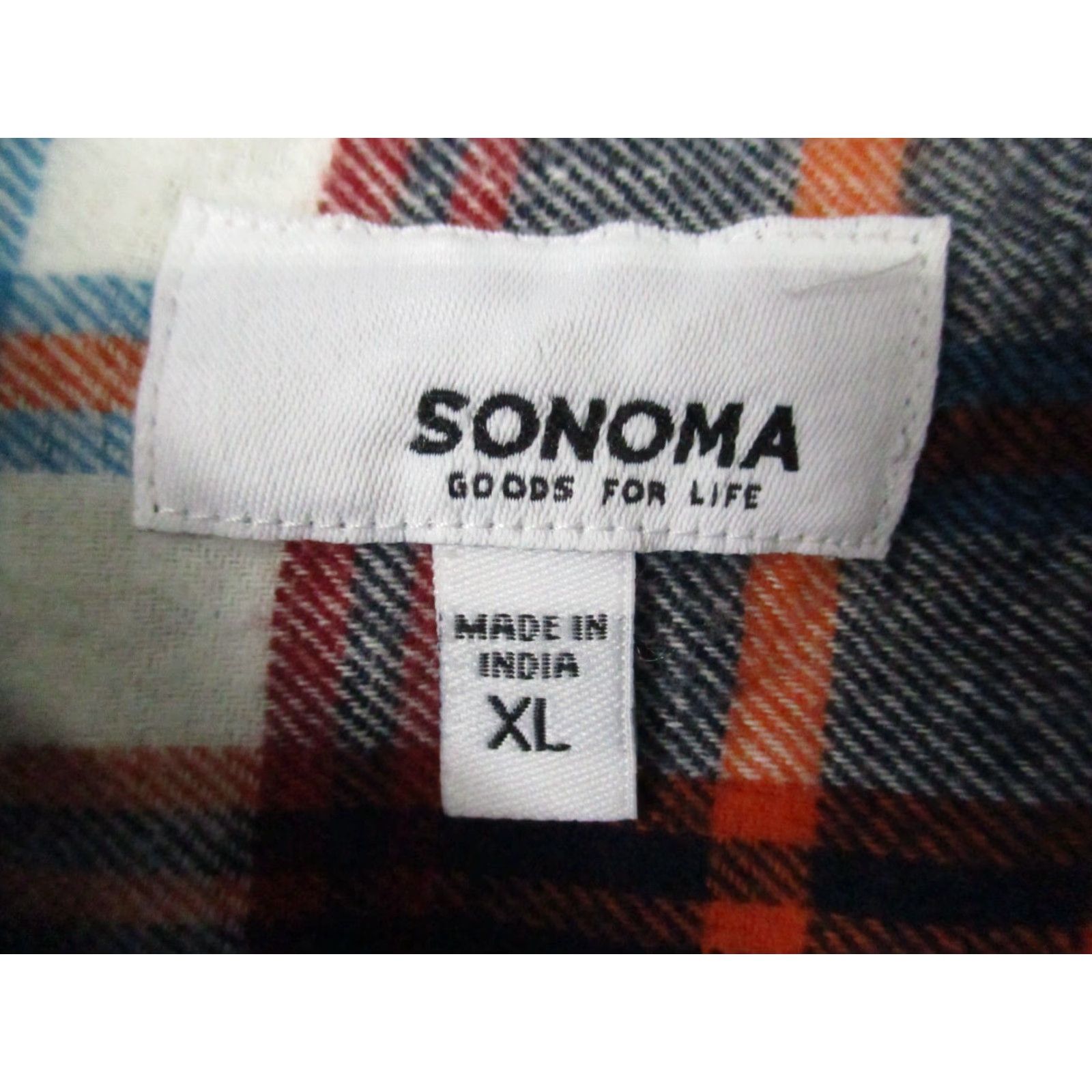 Vintage VINTAGE Sonoma Shirt Men’s Flannel Red Plaid Large Supersoft Collared Button Down NEW Size US L / EU 52-54 / 3 - 4 Thumbnail