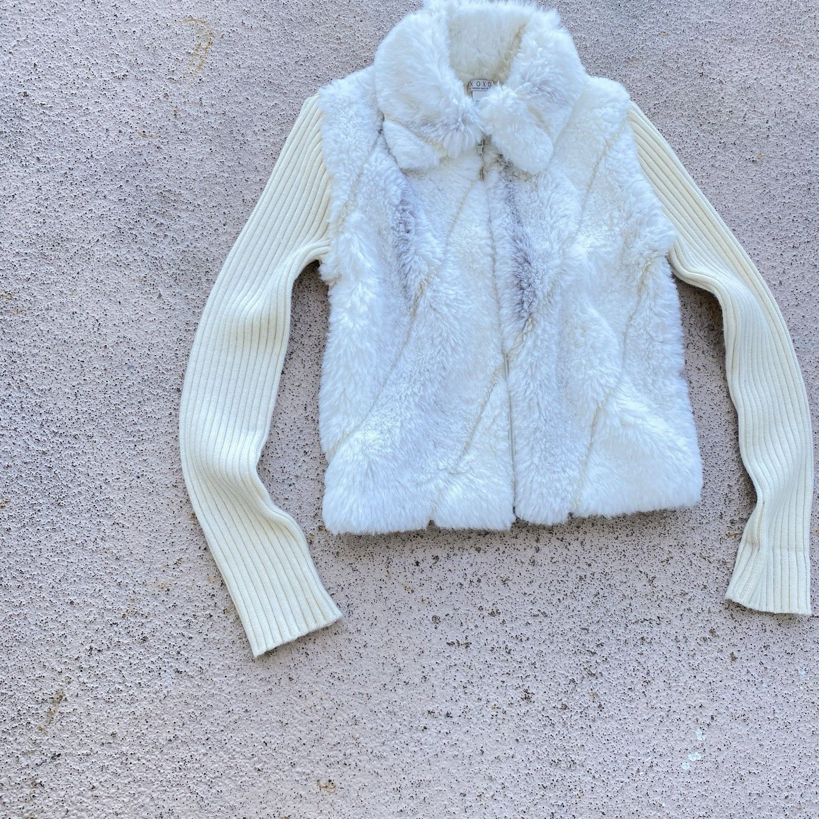 Hysteric Glamour × Undercover 00s Ribbed Faux Fur Sweater Jacket If Six Was Nine Vibe Size M / US 6-8 / IT 42-44 - 3 Thumbnail