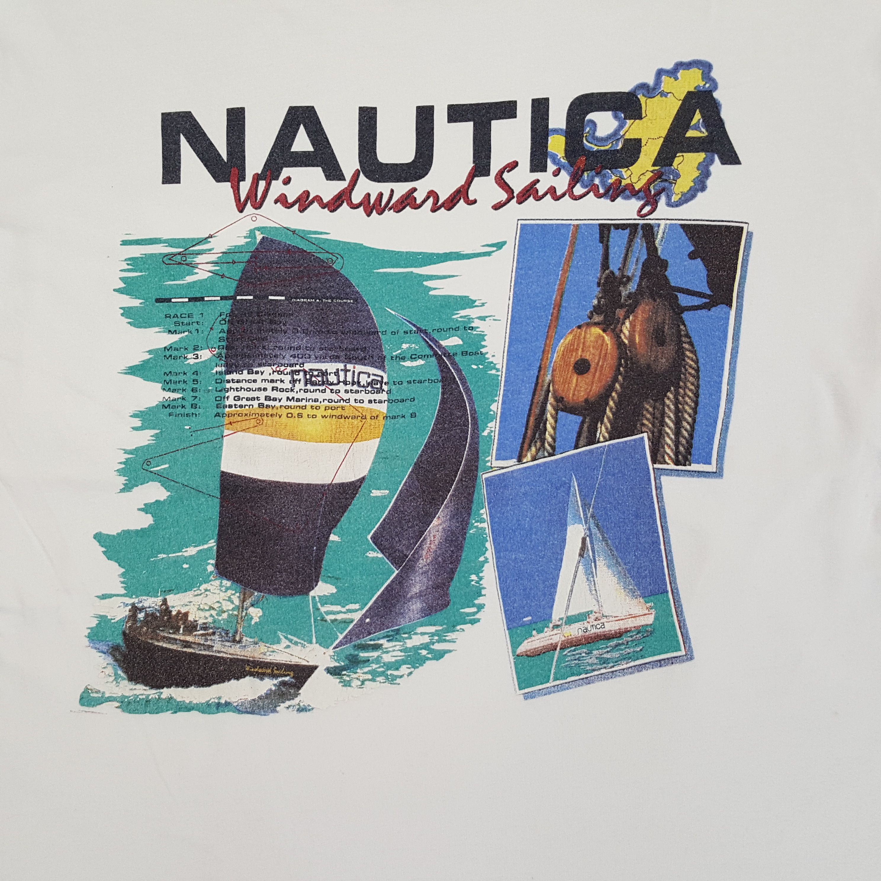 Nautica × Vintage Nautica Surfing Design Style Tshirt Size US L / EU 52-54 / 3 - 2 Thumbnail