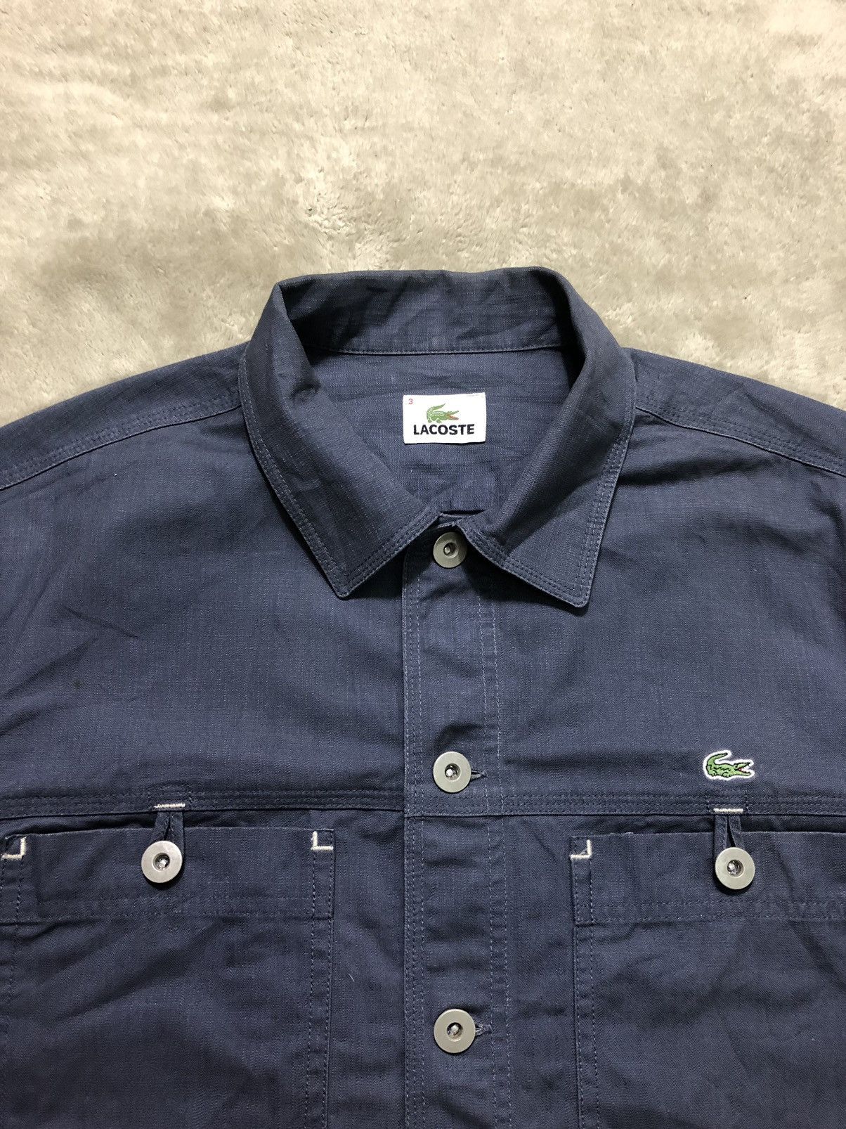 Lacoste × Vintage Vintage Lacoste Workwear Chore Jacket Size US L / EU 52-54 / 3 - 4 Thumbnail