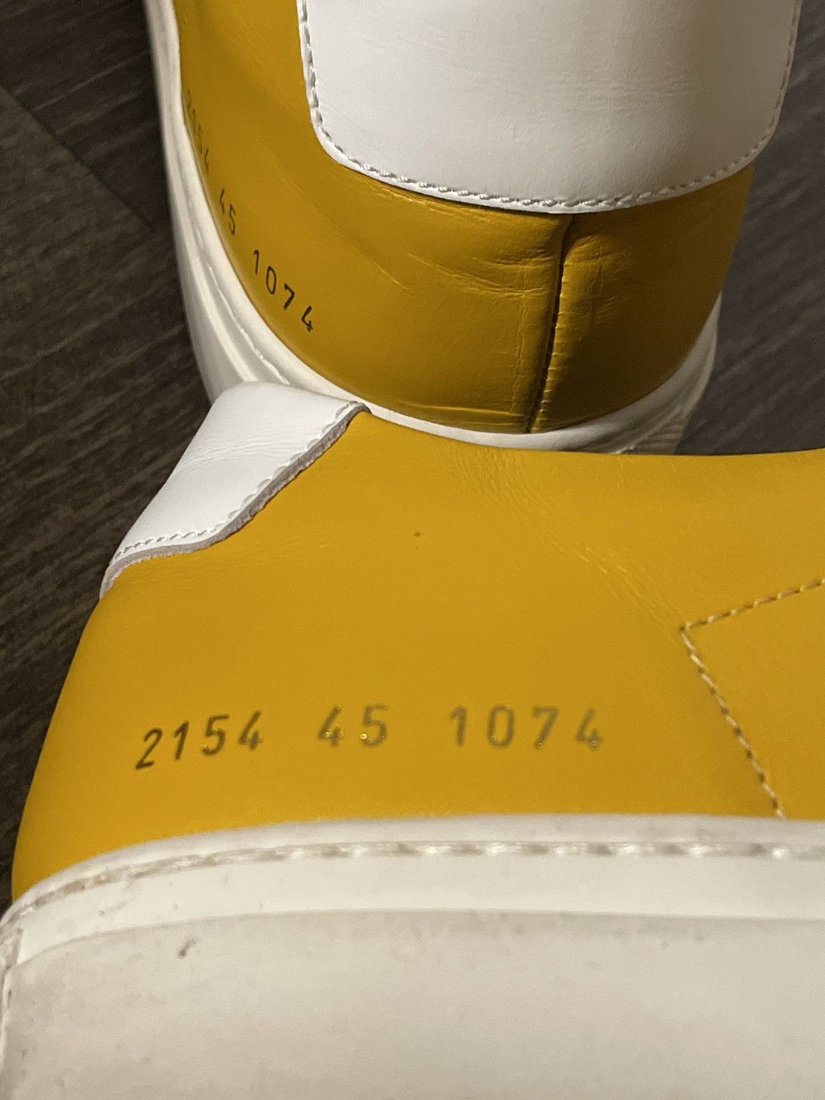 Common Projects Like new Yellow Common Projects Achilles in size 12 45 Grailed