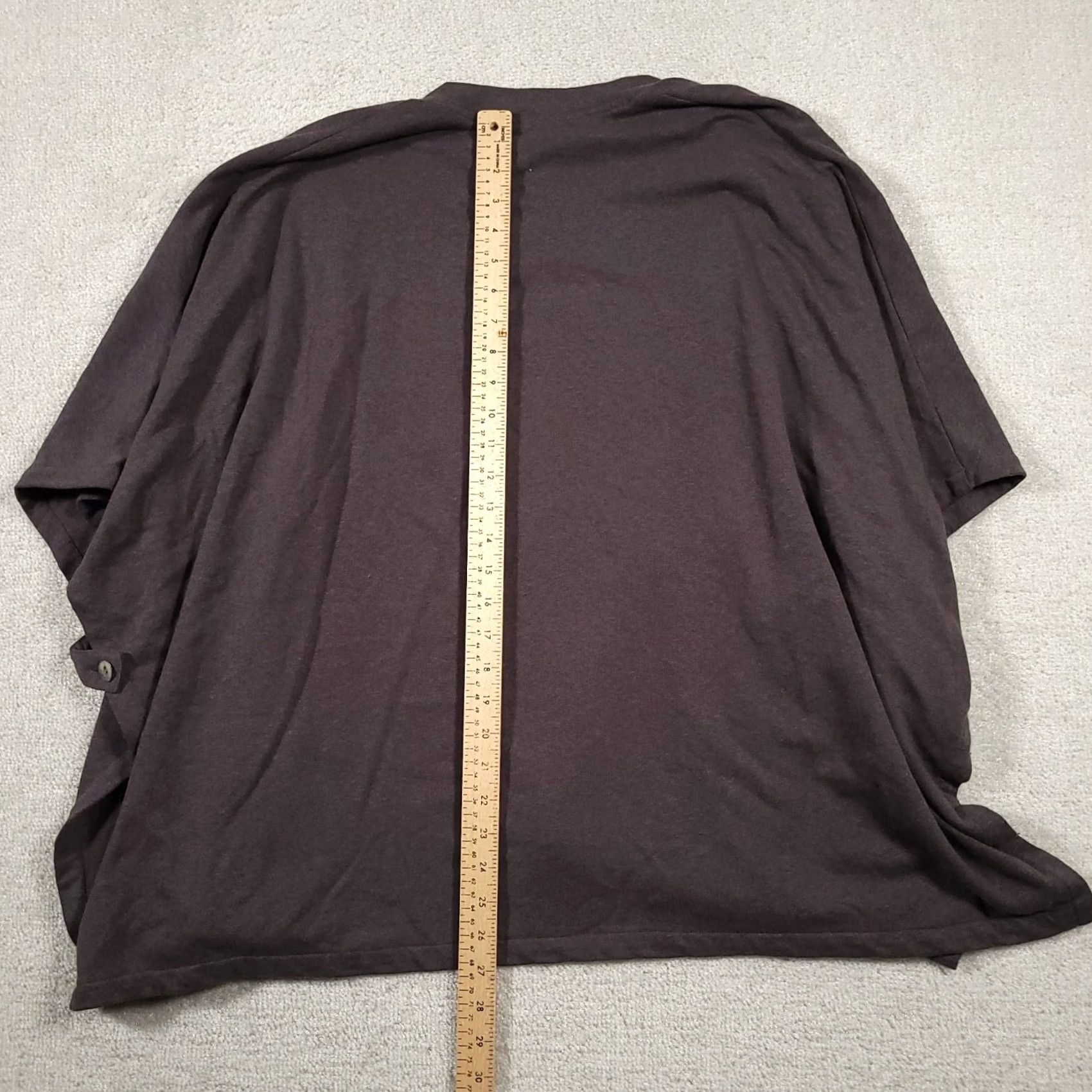 Vintage Kleen Women's Small Gray Oversized Open Front Cardigan Sweater Poncho Shirt Size S / US 4 / IT 40 - 6 Thumbnail