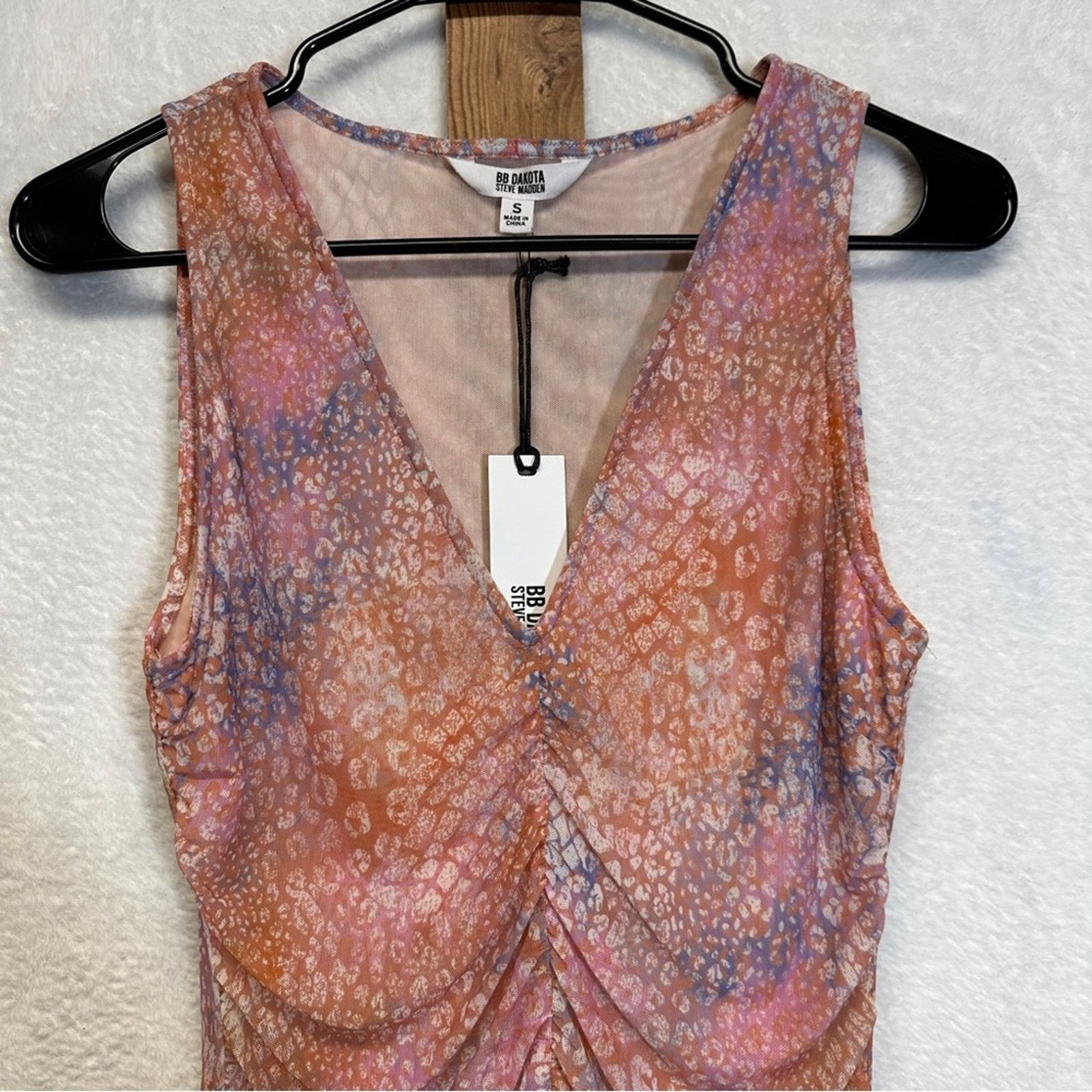 BB Dakota BB Dakota by Steve Madden Keep Me Wild Ruched Bodycon Dress Size S / US 4 / IT 40 - 4 Thumbnail