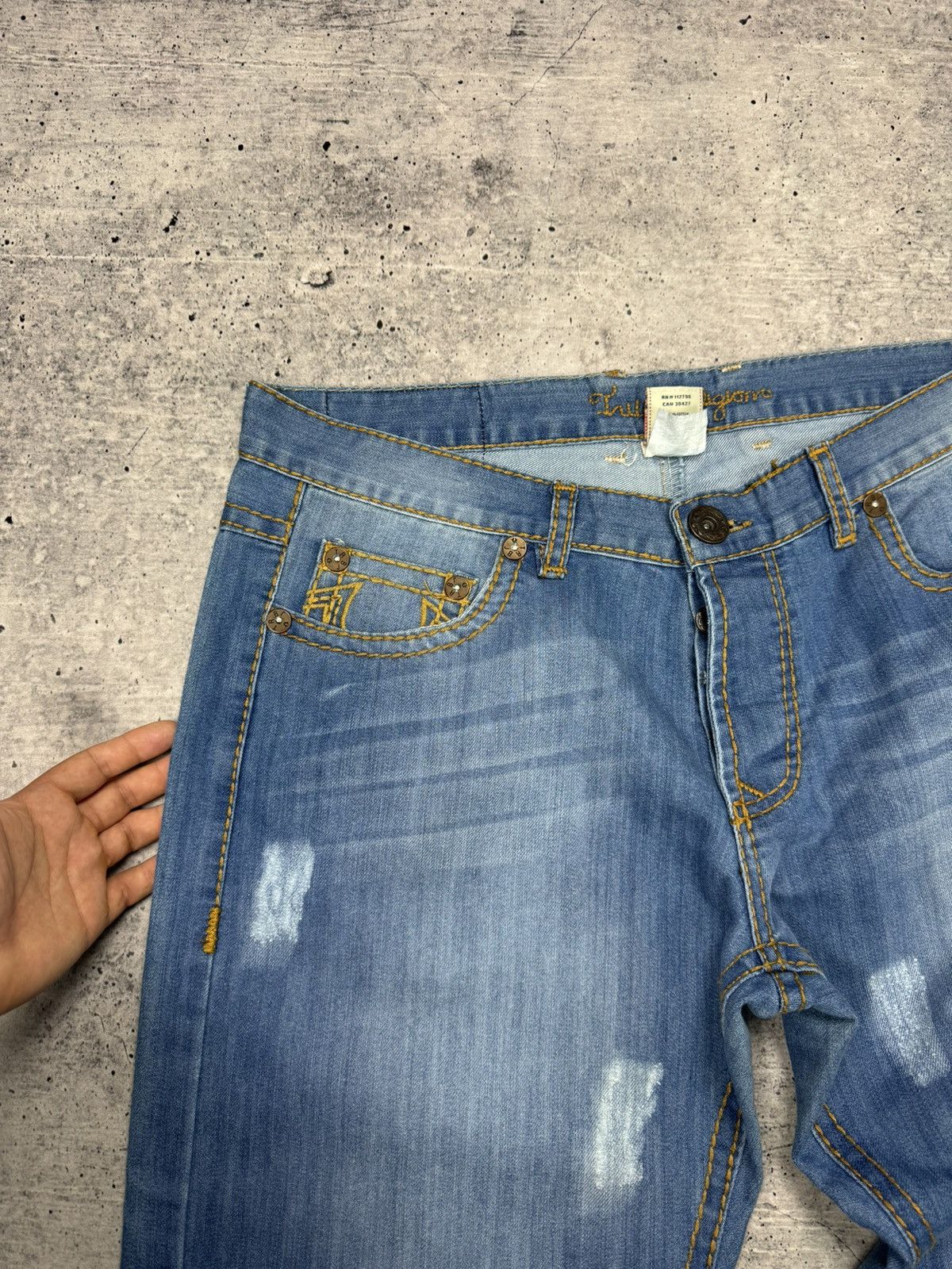 True Religion Vintage True Religion Y2K Knit Stonewashed Jeans Pants USA Size US 36 / EU 52 - 8 Thumbnail