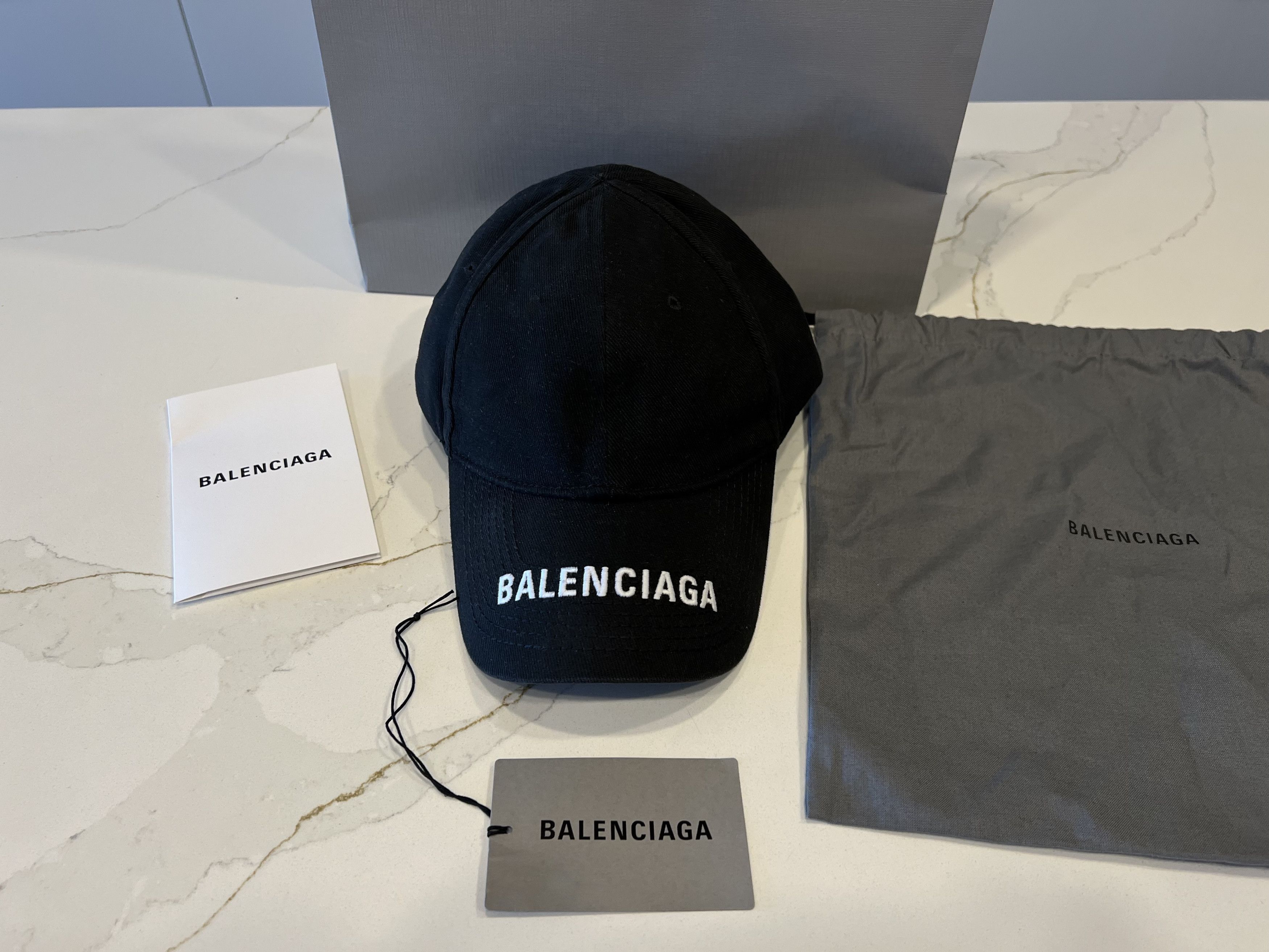 Balenciaga Balenciaga Logo Visor Cap in Black - Like Brand New - Hat Size ONE SIZE - 1 Thumbnail