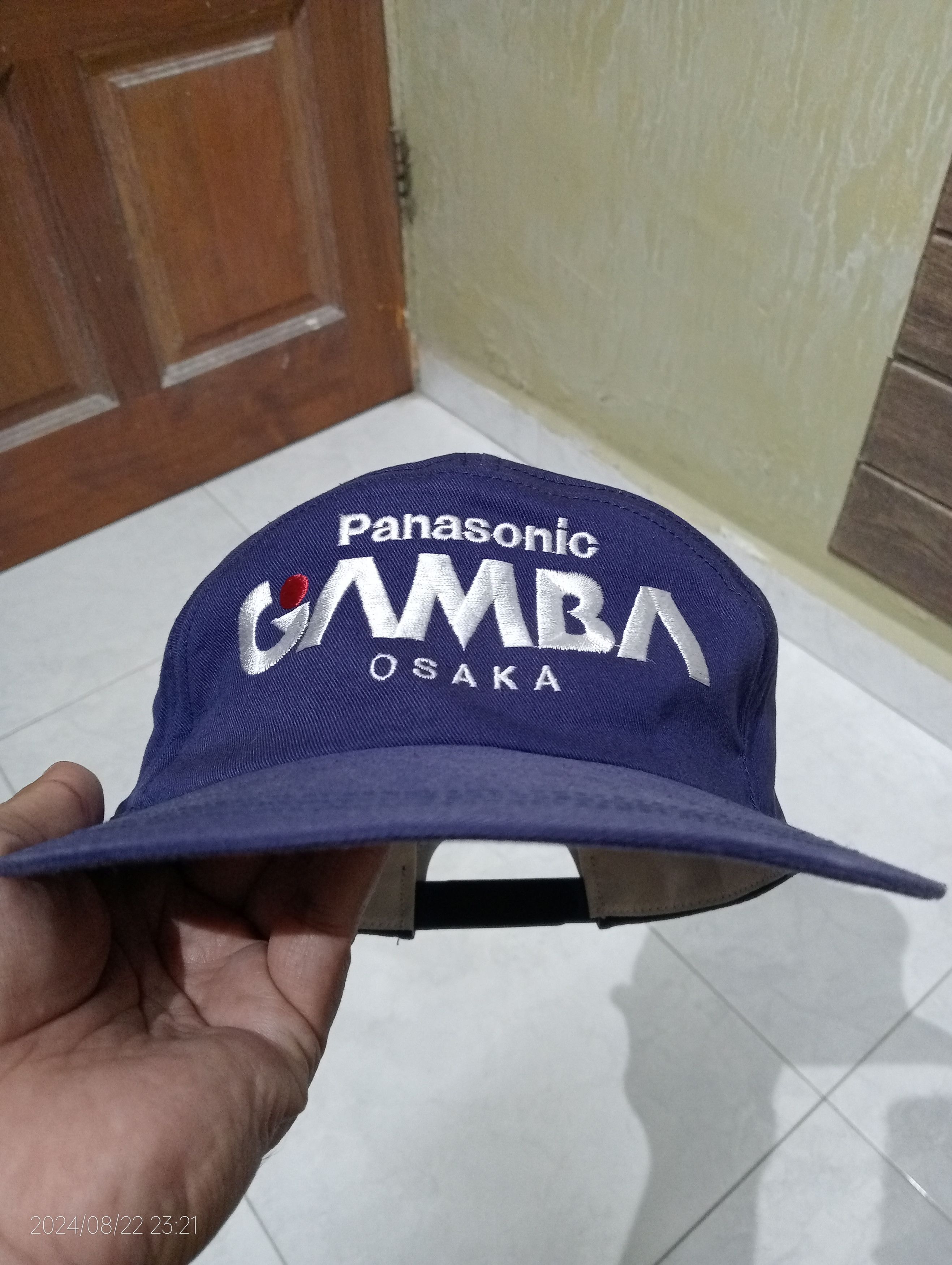 Japanese Brand Vintage '90s Panasonic Gamba Osaka J. League Embroidery Cap Size ONE SIZE - 7 Thumbnail