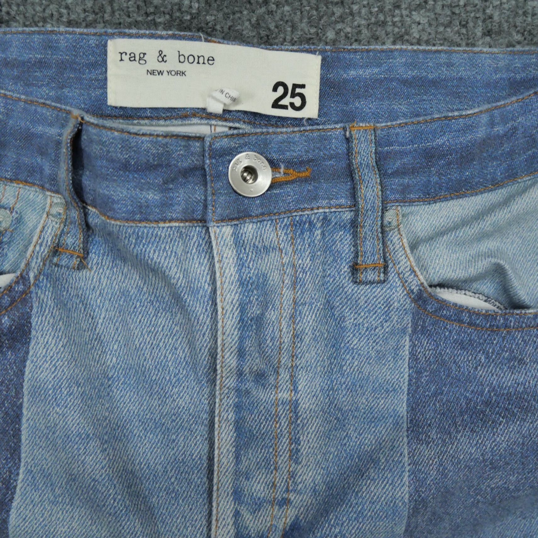 Rag & Bone **Patchwork Blue Women's 25 Regular Fit Leggings** User: **Patchwork Blue Womens 25 Regular Fit Leggings** Size 42" / US 20 - 3 Thumbnail