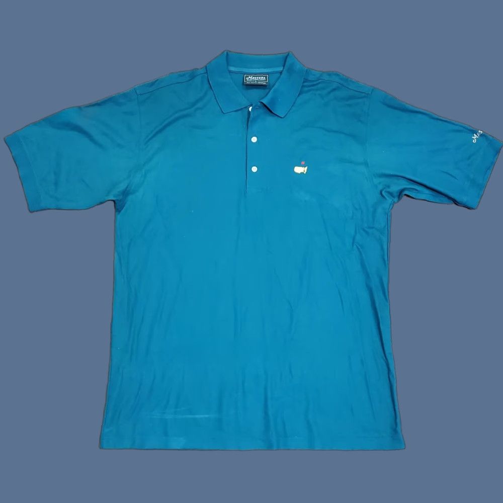 Vintage Masters Collection Polo Shirt Mens L Augusta National Green Embroidered Tee Polo Size US L / EU 52-54 / 3 - 1 Thumbnail