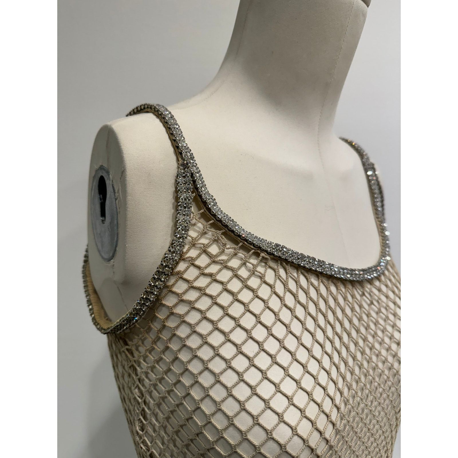 Dolce & Gabbana S/S 2002 Dolce & Gabbana J-Lo fishnet Swarovski top Size S / US 4 / IT 40 - 5 Thumbnail