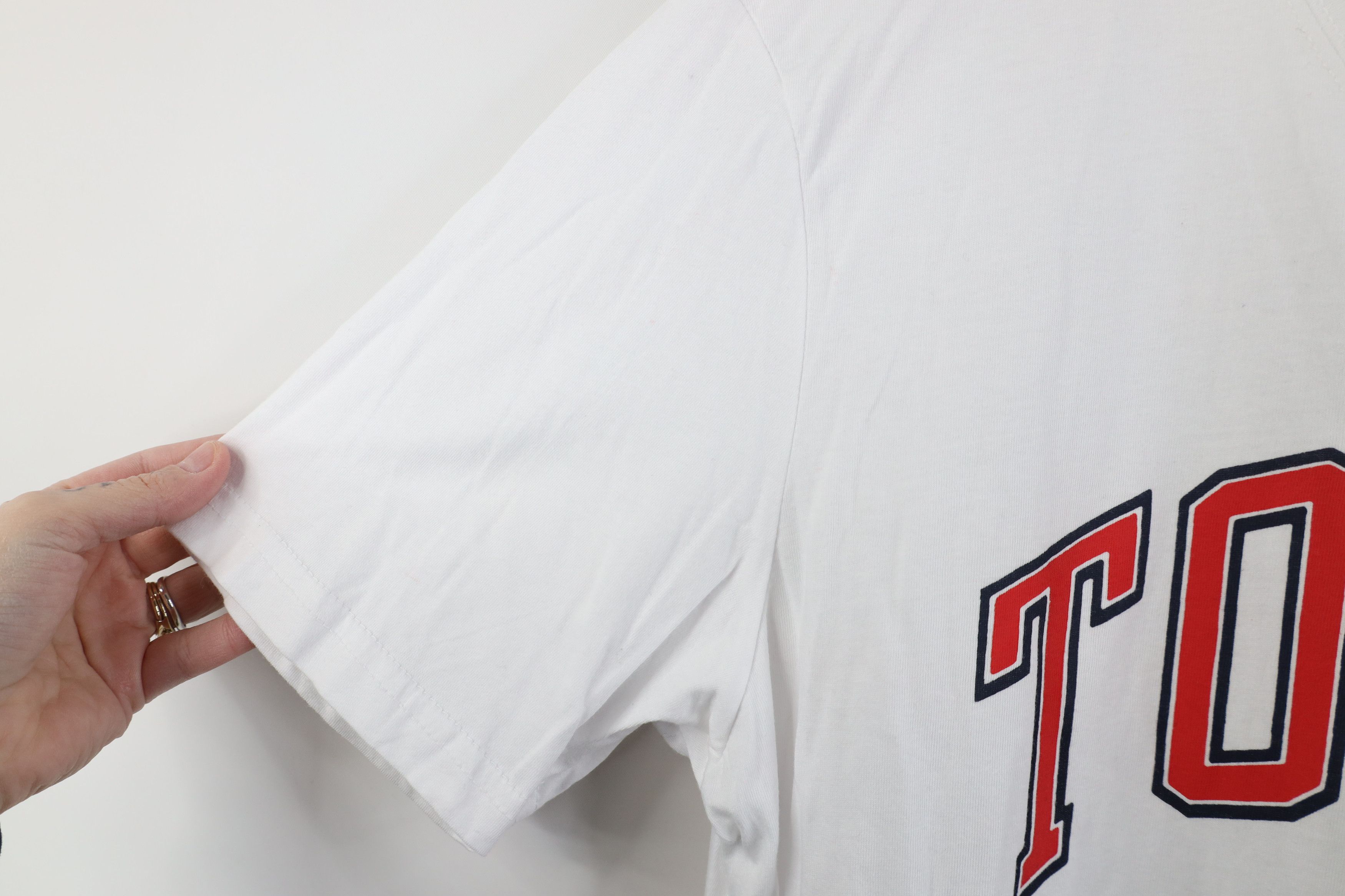 Tommy Hilfiger Vintage Y2K Tommy Hilfiger Big Logo Patch T-Shirt White Size US XXL / EU 58 / 5 - 7 Thumbnail