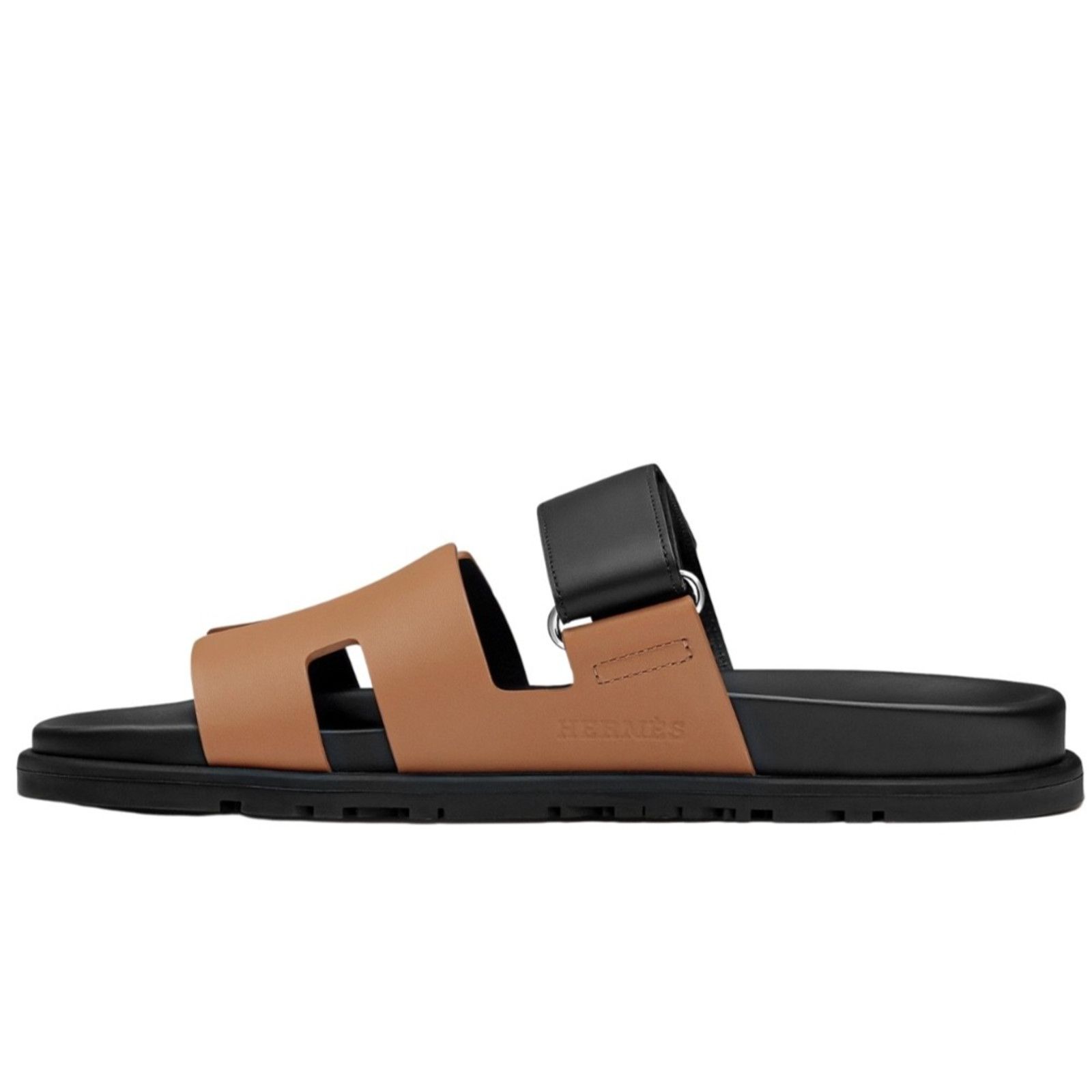 Hermes Hermes Chypre Sandal Mens Safari Leather Slide Flat 45 12 Size US 12 / EU 45 - 8 Thumbnail