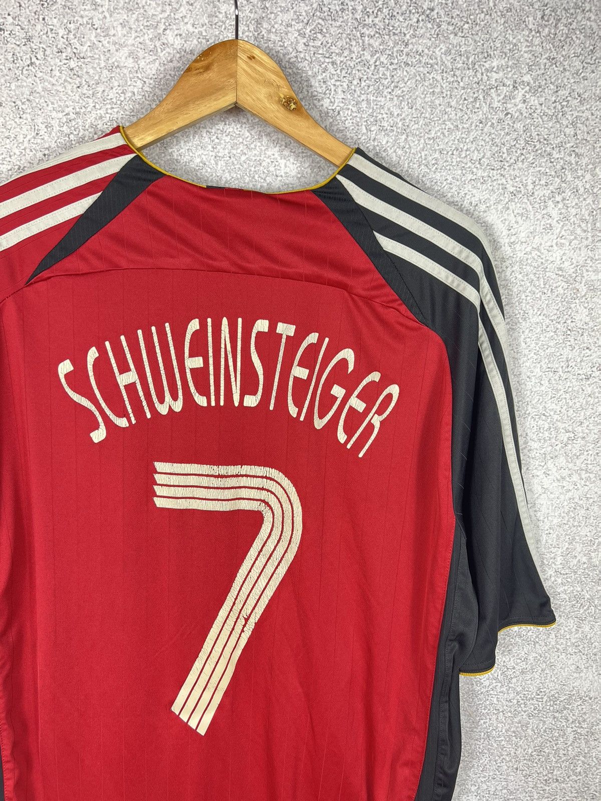 Adidas Adidas Germany 2005/07 Schweinsteiger Away Soccer Jersey Size US XL / EU 56 / 4 - 3 Thumbnail
