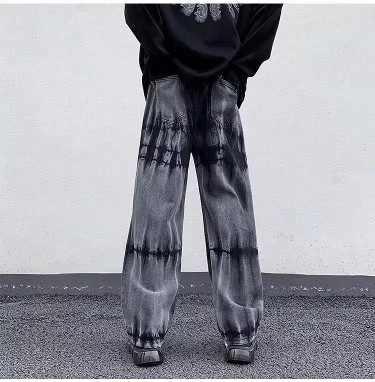 Retro Tie Dyed Gradient Jeans