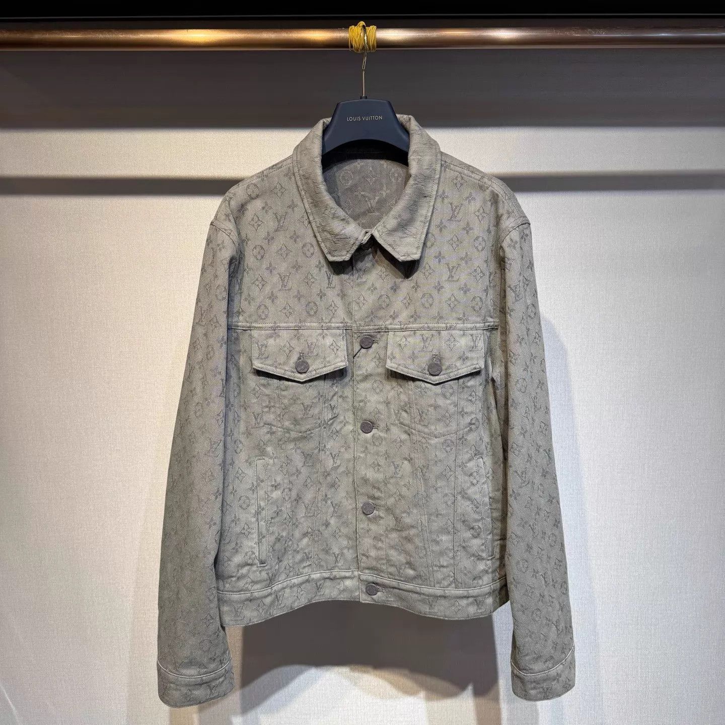 Louis Vuitton Louis Vuitton Monogram Gray Denim Jacket 52 New Size US L / EU 52-54 / 3 - 1 Thumbnail