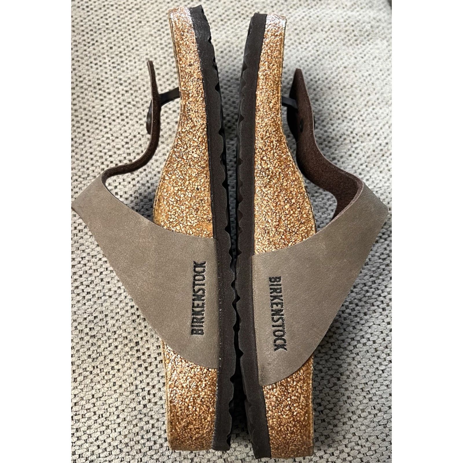 Birkenstock Birkenstock Gizeh Birko-Flor Nubuck Brown Sandal 41 8 Mens Womens Slip On Buckle Casual Summer Leather Nubuck Size ONE SIZE - 5 Thumbnail