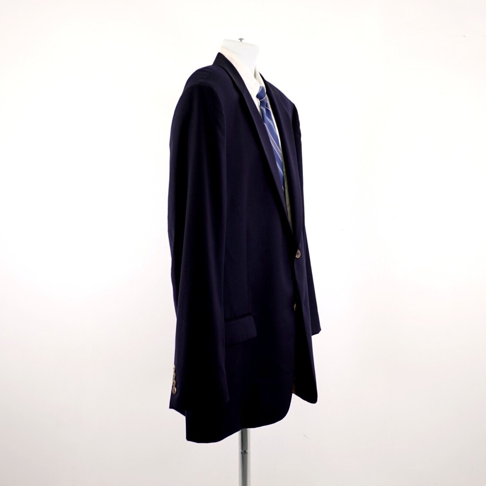 Joseph & Feiss Joseph & Feiss Gold Blue Wool 48L Or Slim 50L 2 Button Suit Size 48L - 8 Thumbnail
