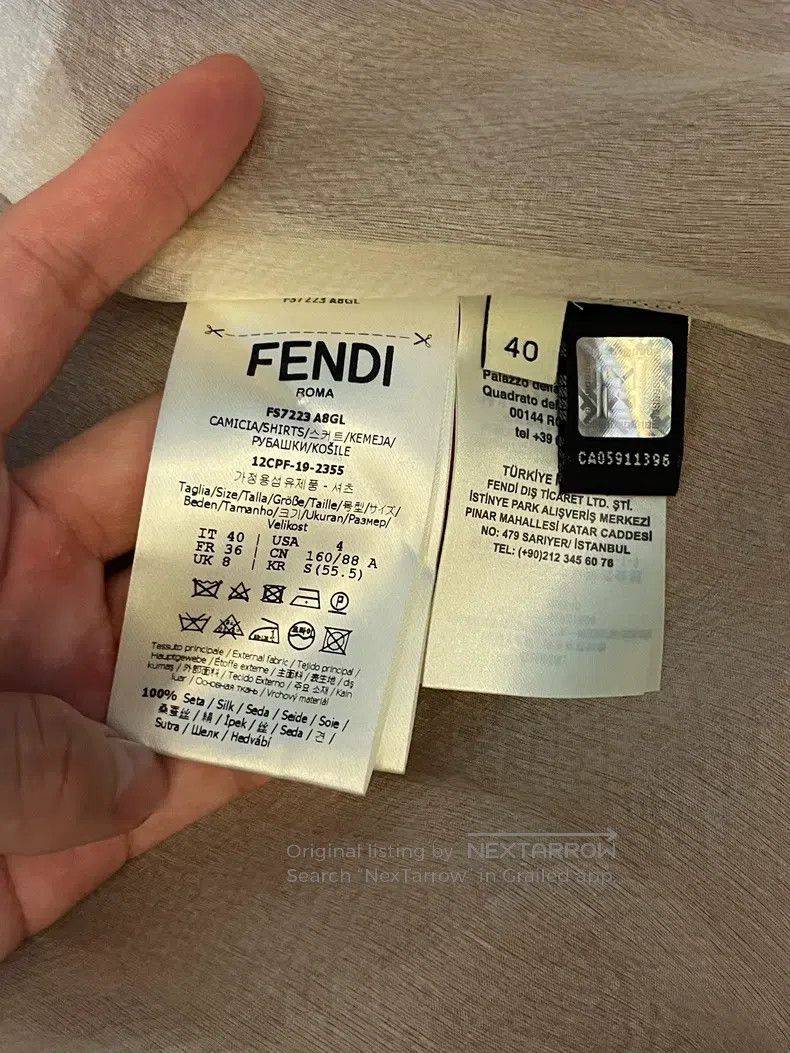 Fendi Fendi All Silk Shirt Size XS / US 0-2 / IT 36-38 - 5 Thumbnail