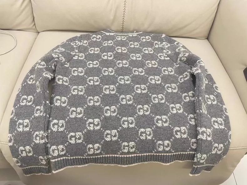 Gucci Gucci 23 new gray logo cardigan jacket 2505-Nextarrow Size M / US 6-8 / IT 42-44 - 5 Thumbnail