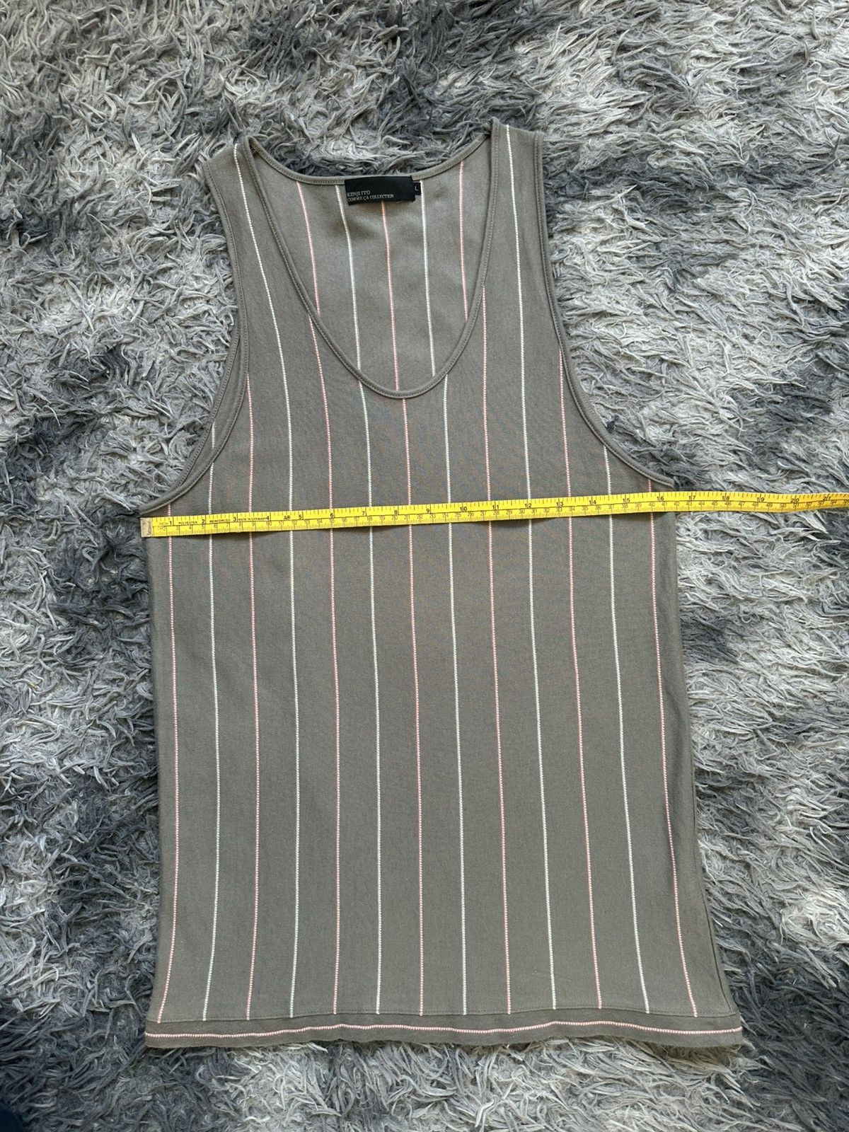 Japanese Brand 00’s Comme Ca Collection by Kenji Ito tank striped Size US M / EU 48-50 / 2 - 11 Thumbnail