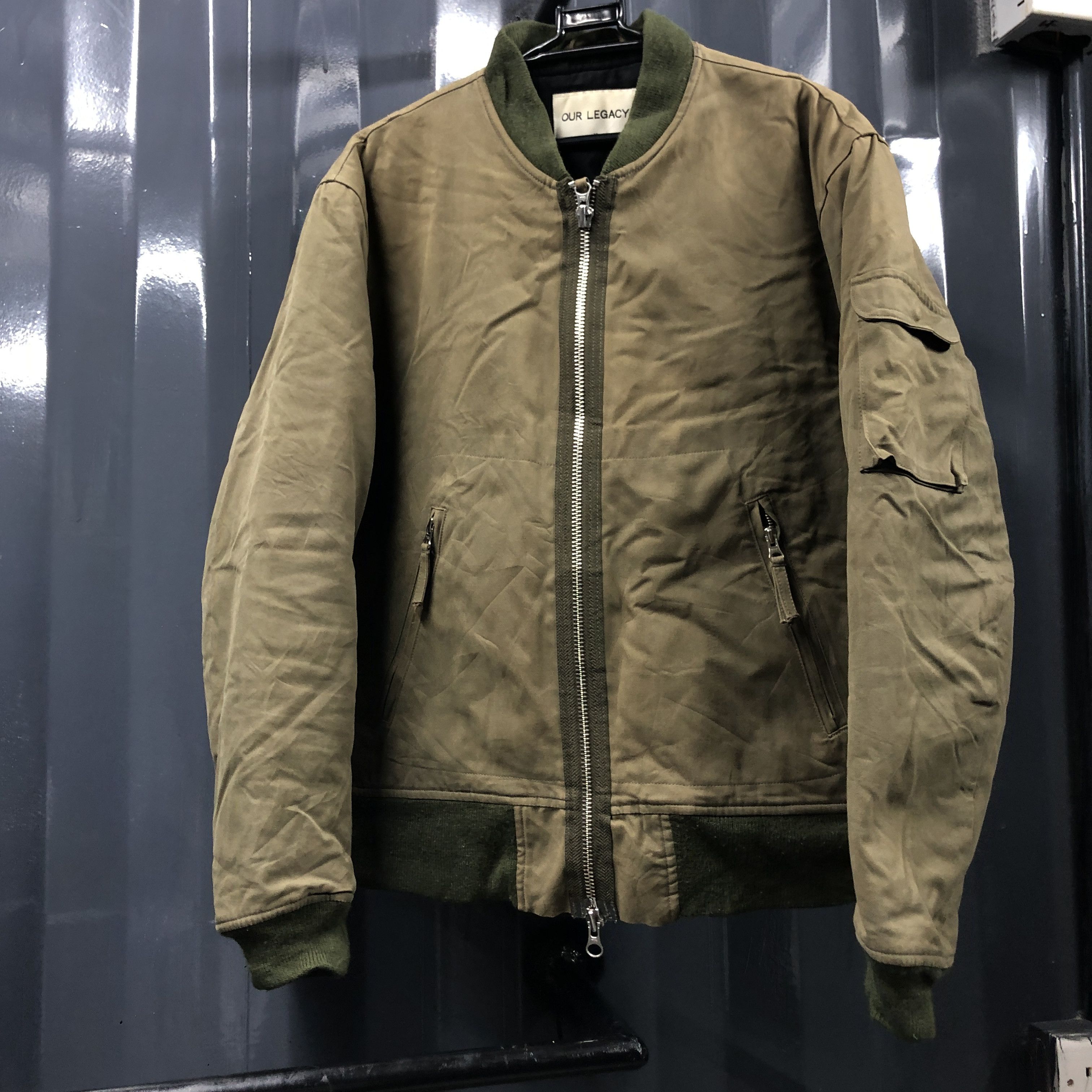 Our Legacy our legacy AW14 fade olive bomber jacket Size US M / EU 48-50 / 2 - 14 Thumbnail