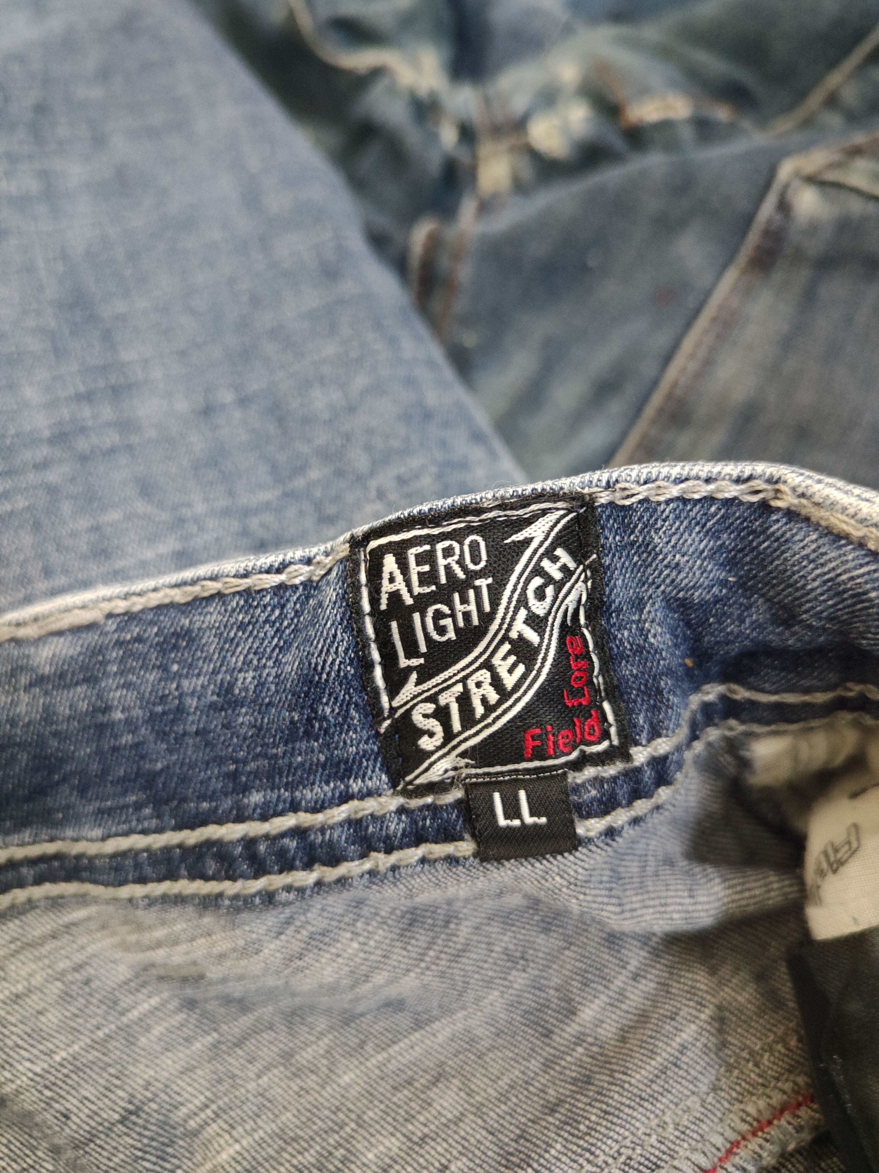 Japanese Brand FieldCore Dark Blue Distressed Ripped Soft Jeans #W2090 Size US 32 / EU 48 - 14 Thumbnail