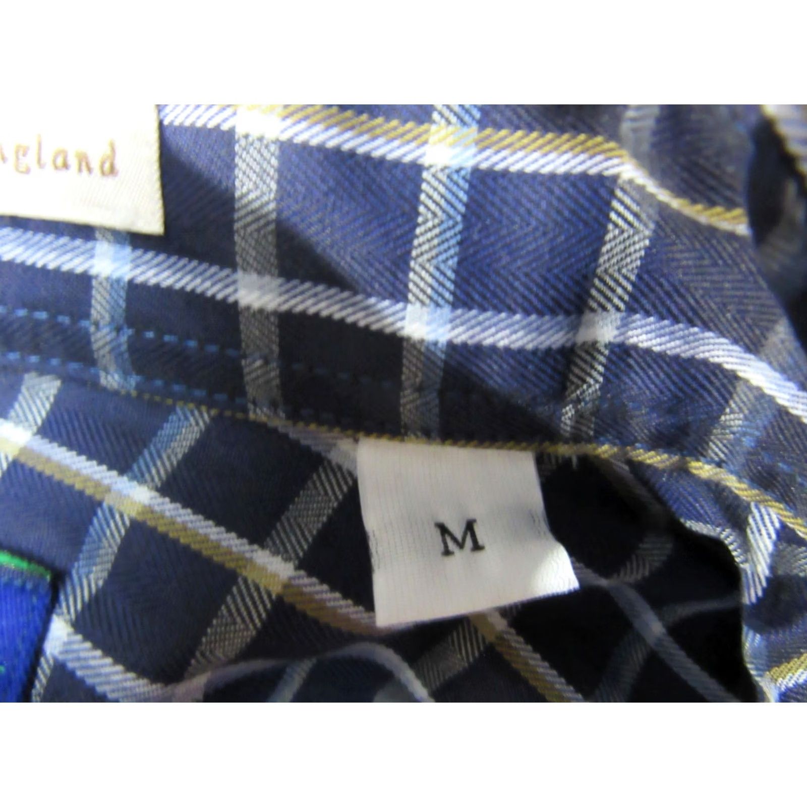 Vintage J Michaels Shirt Men Medium Blue Grid Plaid Borrell Twill Button Down Office New Size US M / EU 48-50 / 2 - 4 Thumbnail