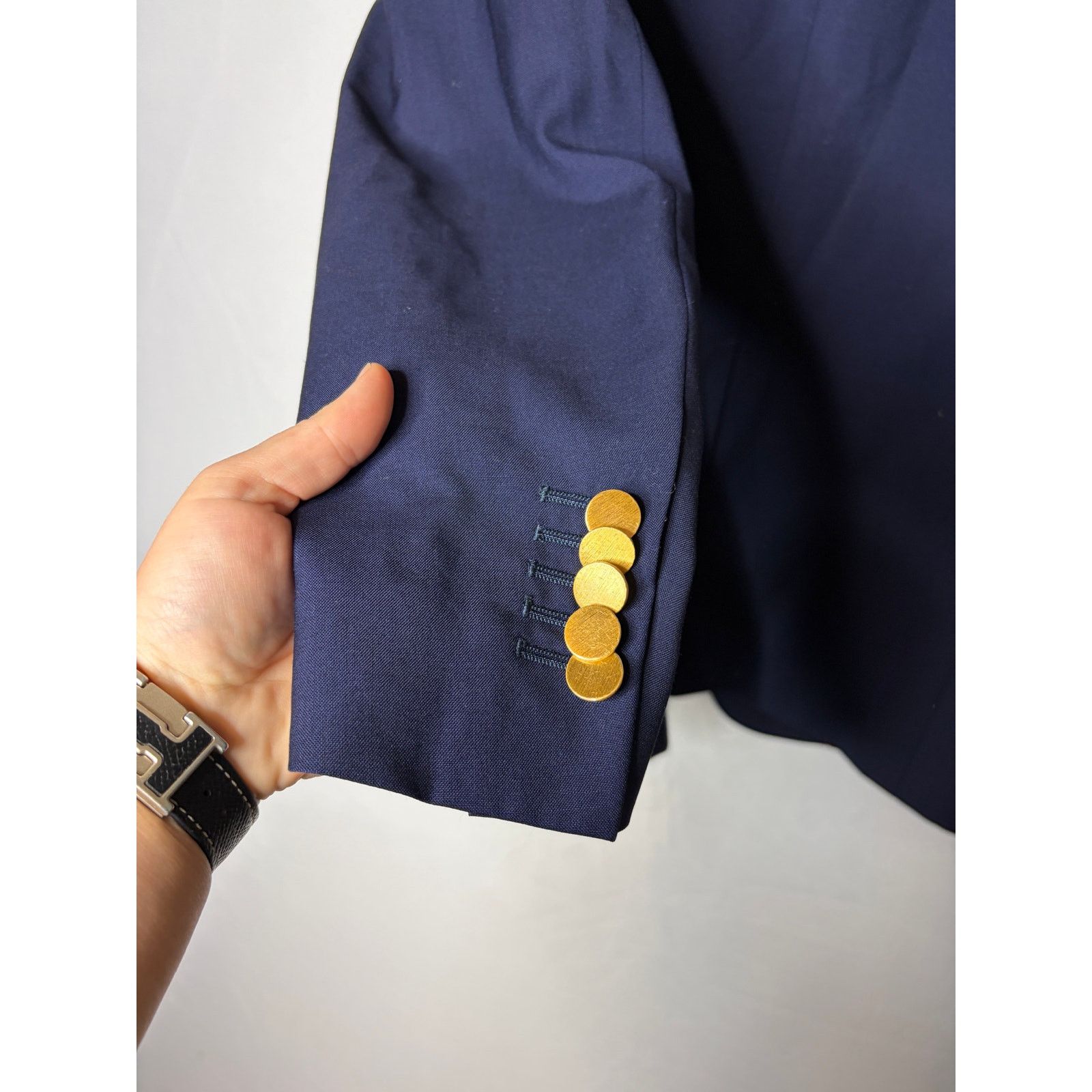 Gucci Gucci uniform Blue wool mohair blazer sport jacket Size 36R - 3 Thumbnail