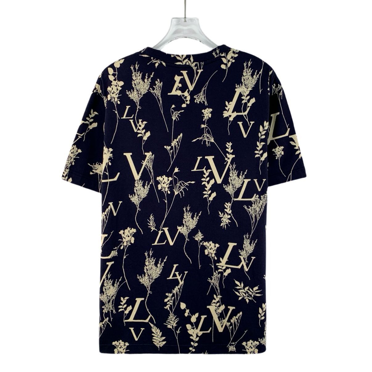 Louis Vuitton Louis Vuitton Navy Blue Wheat Ear Logo Print Cotton Short-Sl Size US M / EU 48-50 / 2 - 8 Thumbnail