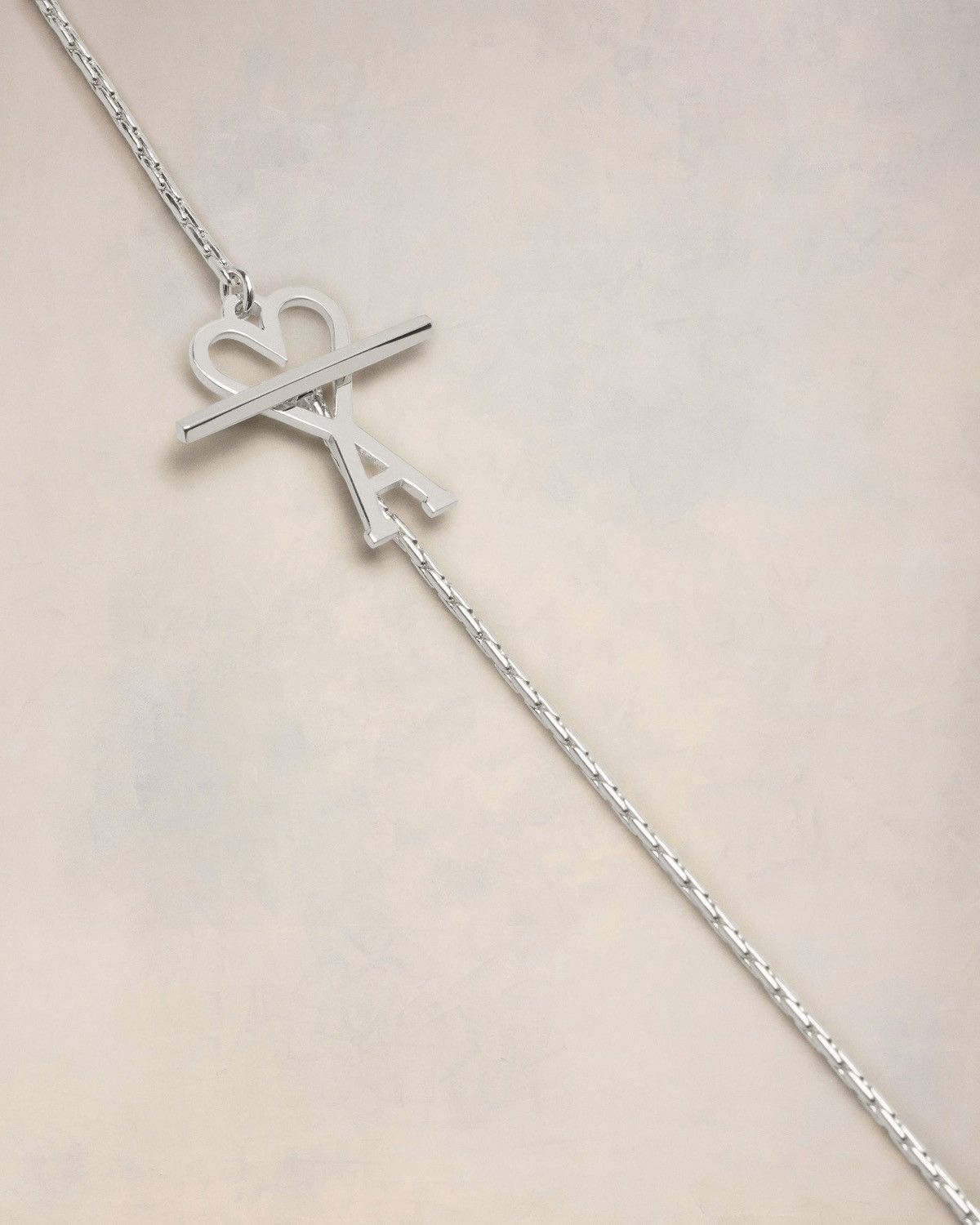 AMI Silver Ami de Cœur Necklace Size ONE SIZE - 4 Thumbnail