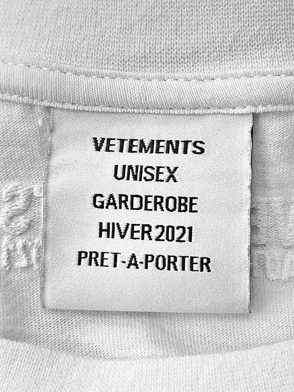 Vetements Vetements Logo Tee White/Black FW21 – XS Over Size US XS / EU 42 / 0 - 3 Thumbnail
