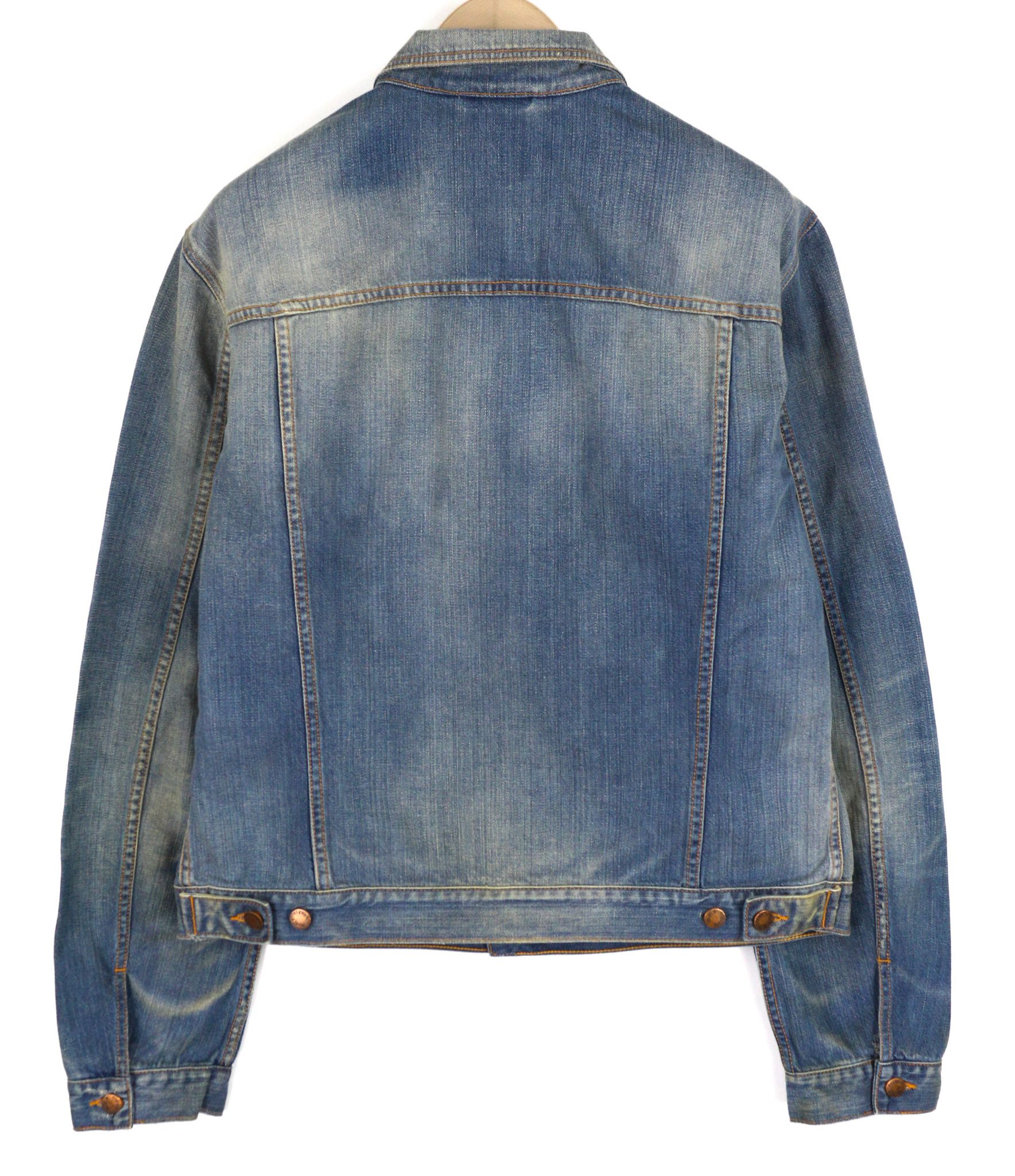Nudie Jeans PERRY 2XL Organic Bright Broken Mid Blue Washed 82441 Size US XXL / EU 58 / 5 - 2 Thumbnail