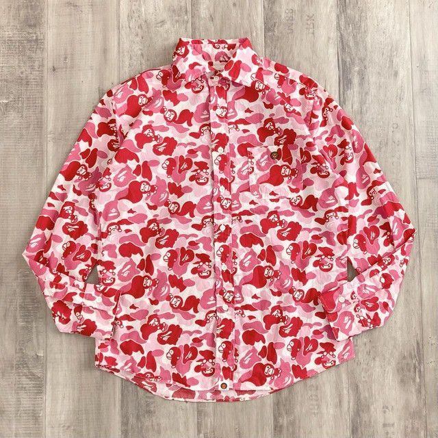 Bape BAPE Milo ABC camo pink shirt a bathing ape NIGO Size US S / EU 44-46 / 1 - 2 Thumbnail